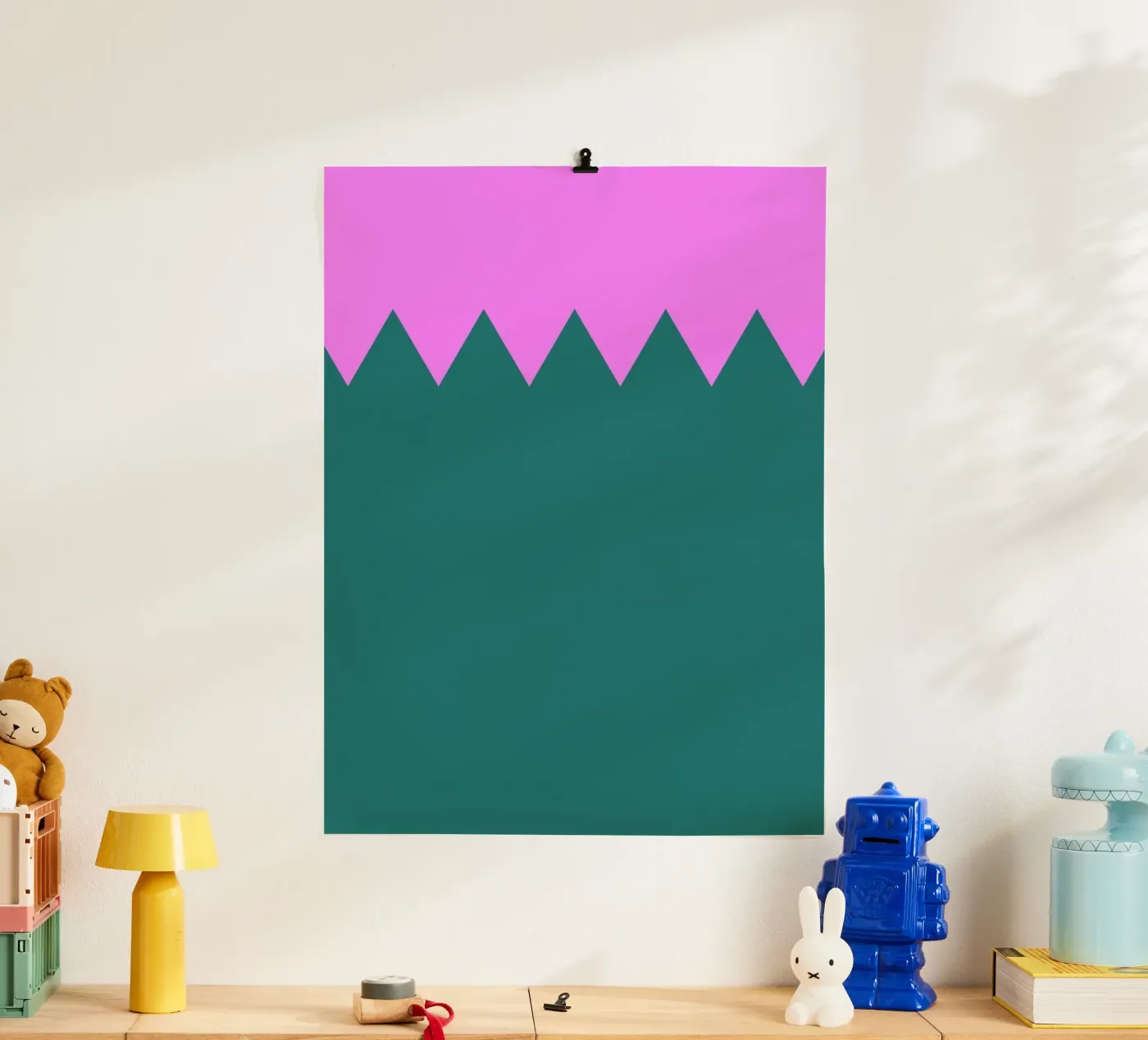 Zig Zag Poster von Linda Gobeta