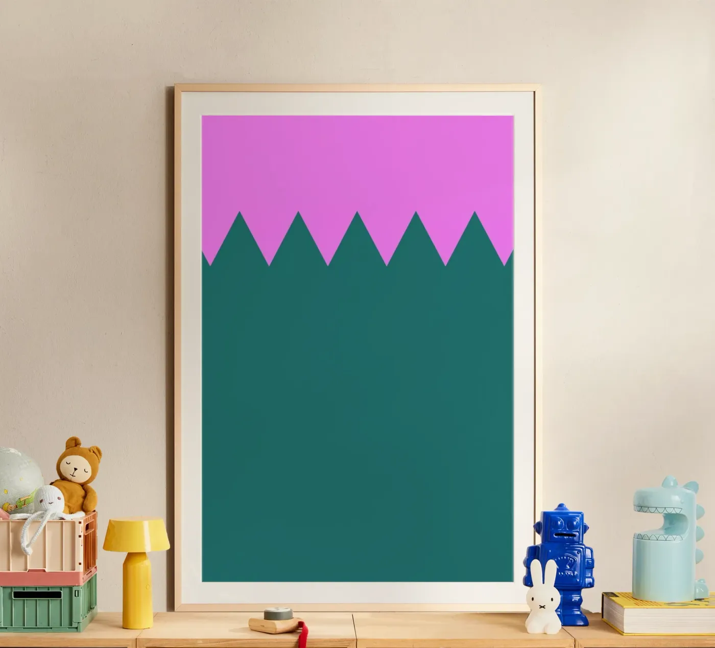 Zig Zag Poster von Linda Gobeta