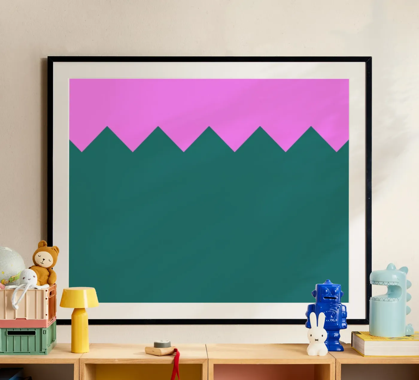 Zig Zag Poster von Linda Gobeta