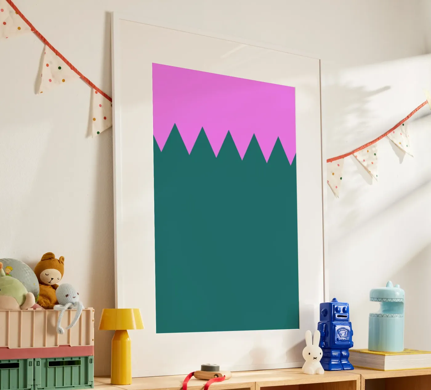 Zig Zag Poster von Linda Gobeta