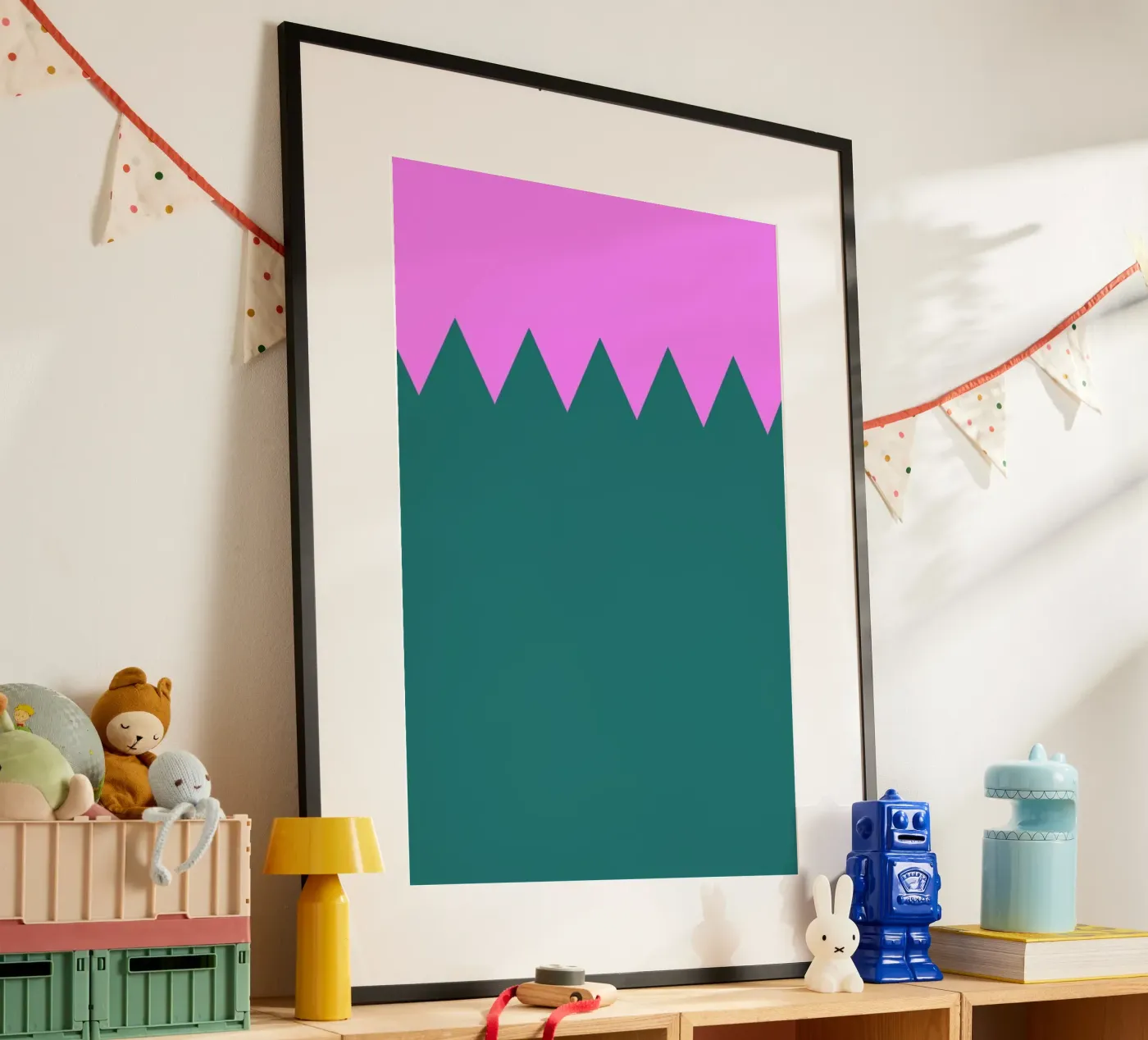 Zig Zag Poster von Linda Gobeta