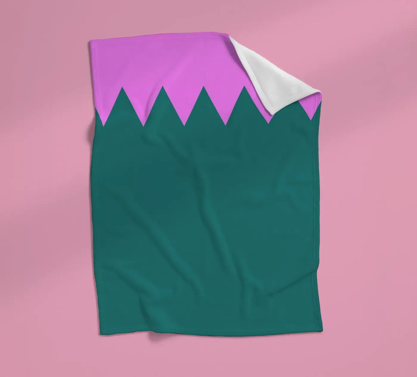 Zig Zag fleece blanket by Linda Gobeta