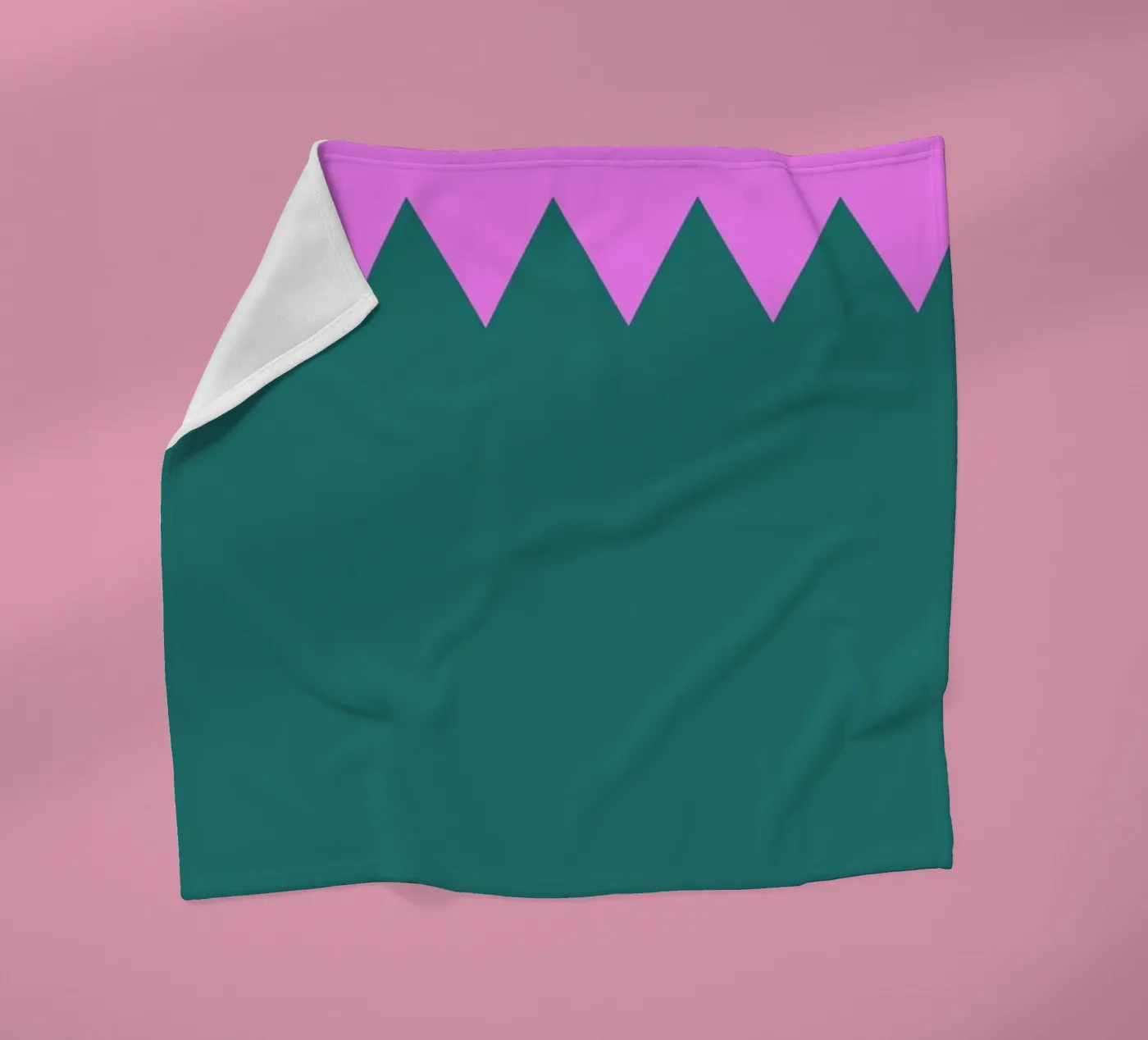 Zig Zag fleece blanket by Linda Gobeta