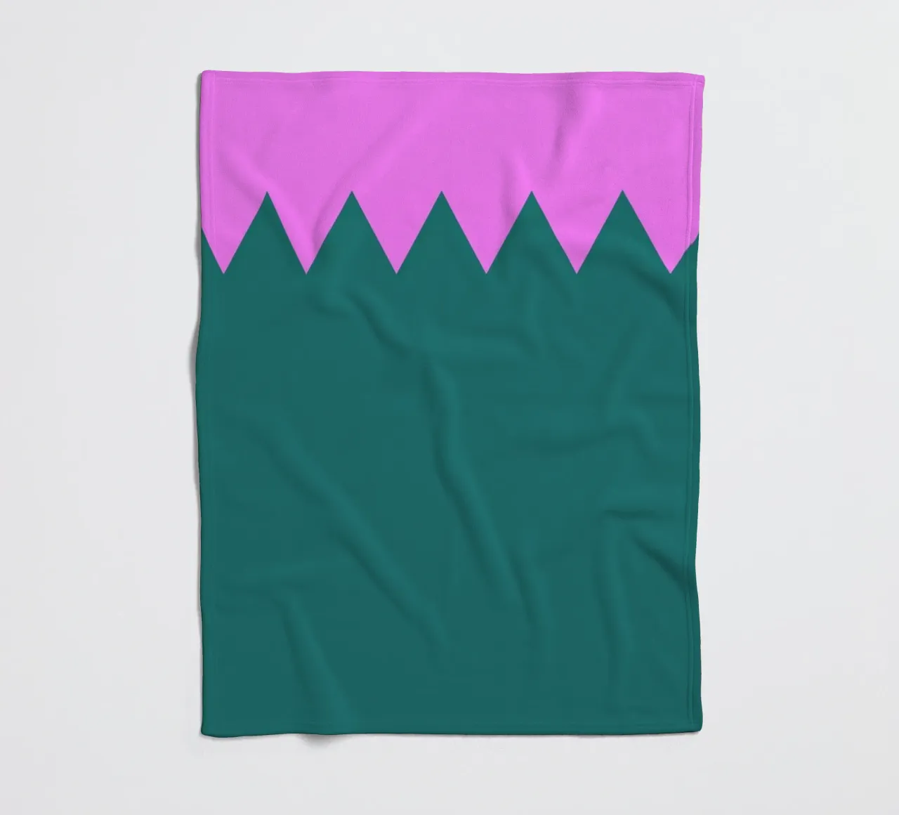Zig Zag fleece blanket by Linda Gobeta
