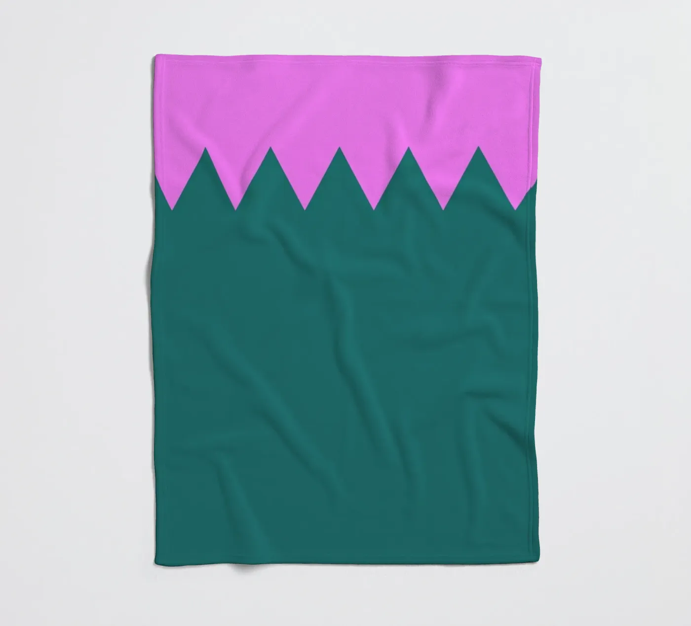 Zig Zag fleece blanket by Linda Gobeta