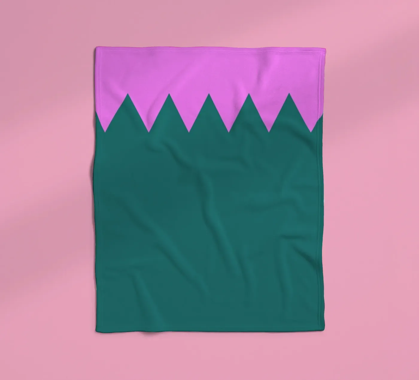 Zig Zag fleece blanket by Linda Gobeta