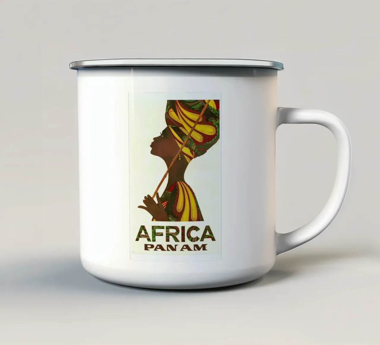 africa3 tazza in smalto da Robert Livingston