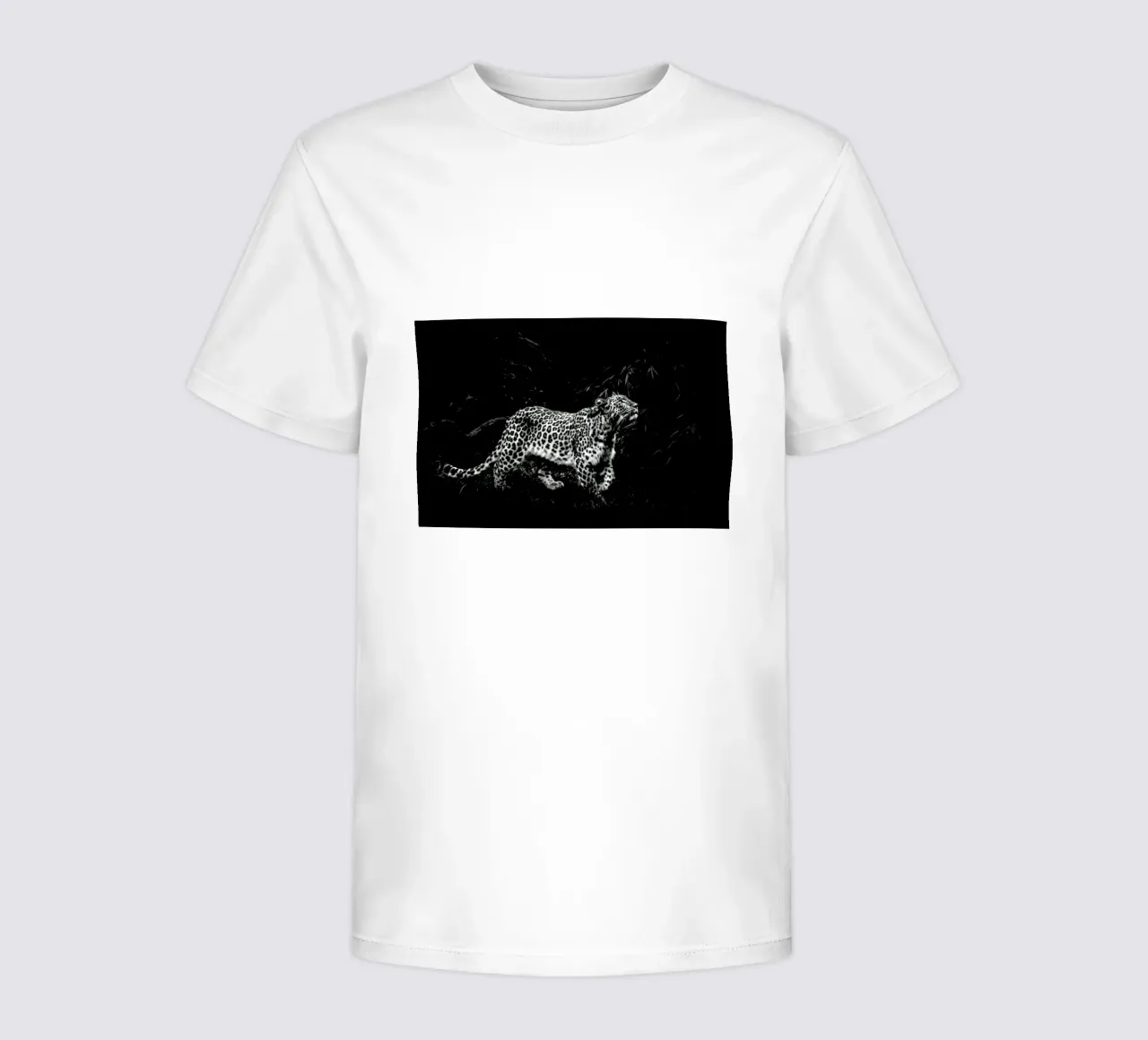 Leopard In Black And White t-shirt enfant de Natural Kingdom