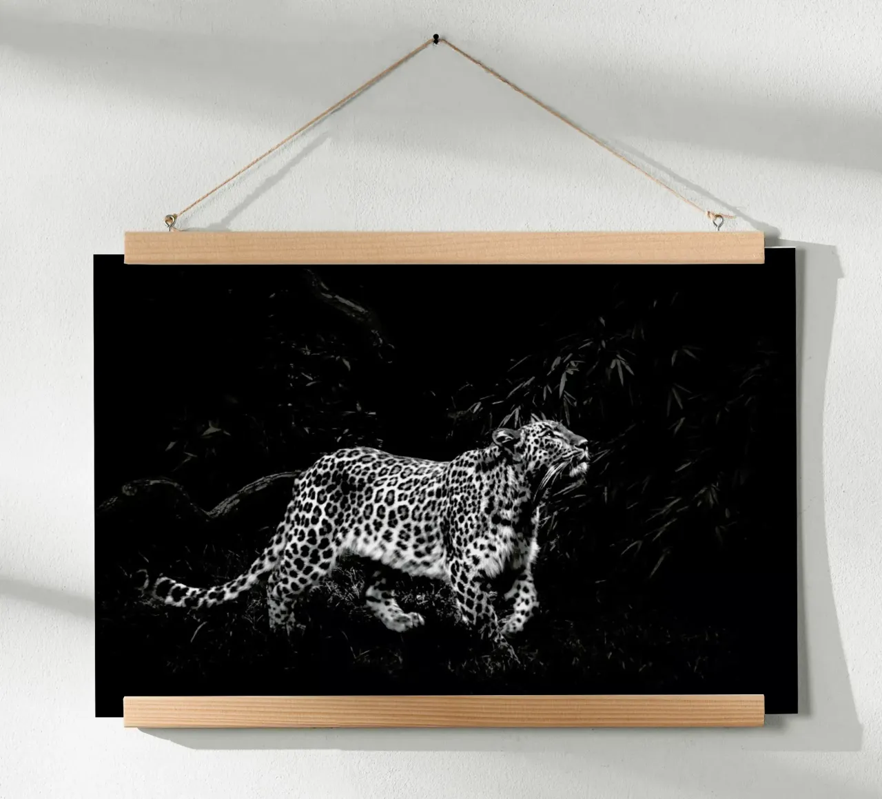 Leopard In Black And White carta hahnemühle da Natural Kingdom