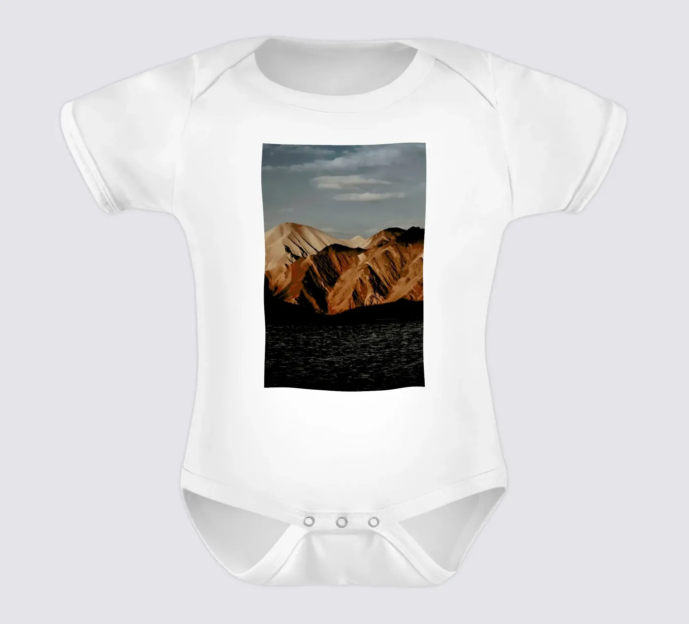 Mountain Elements body neonato maniche corte da METROPOLIS
