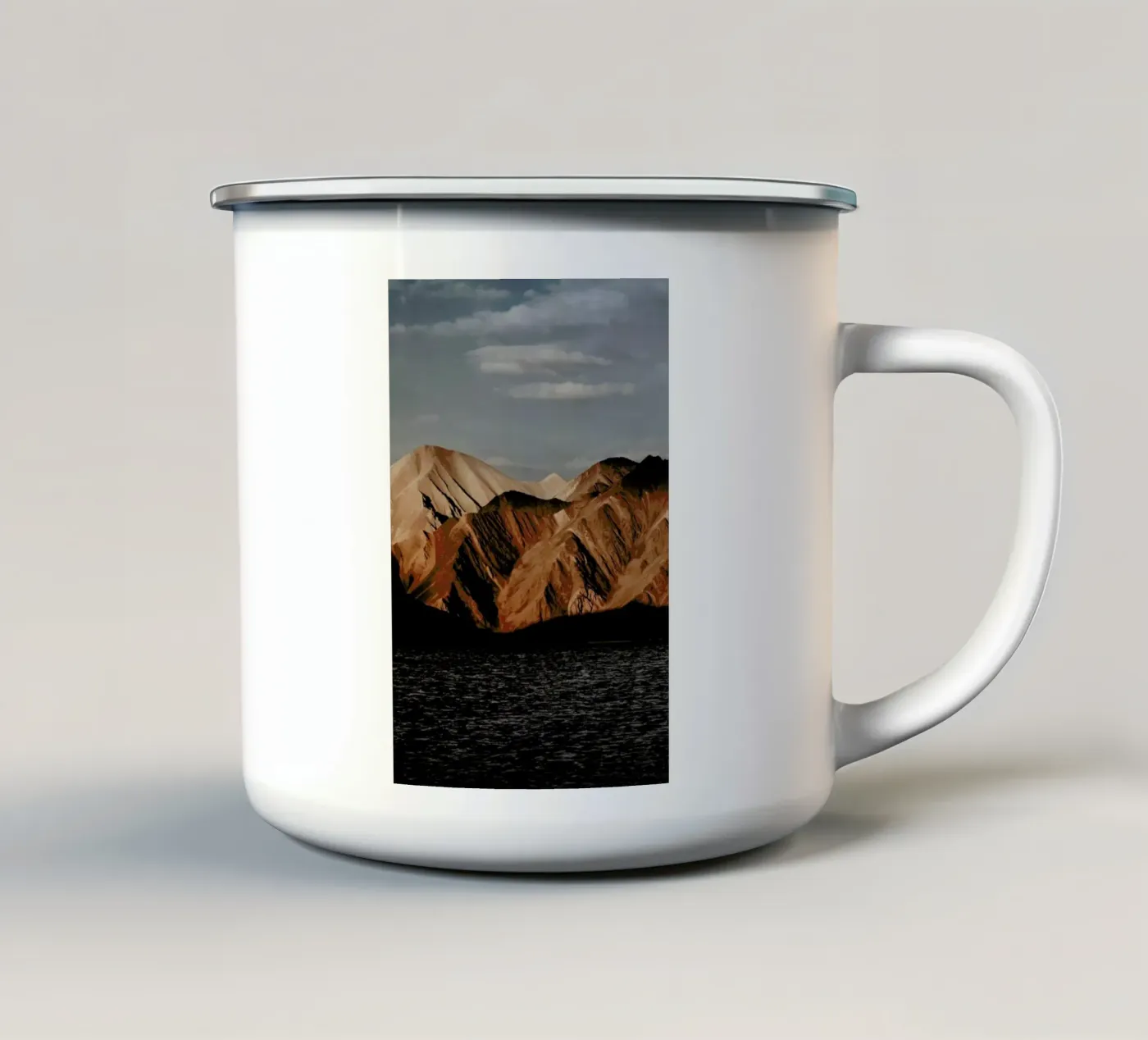Mountain Elements enamel mug by METROPOLIS