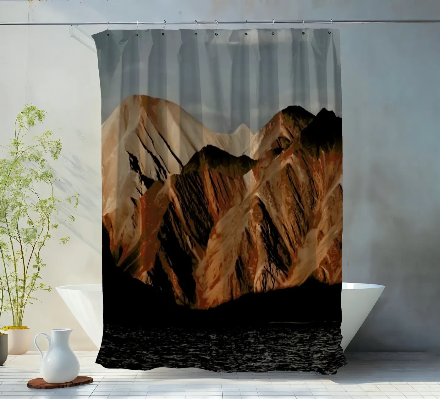 Mountain Elements douchegordijn van METROPOLIS