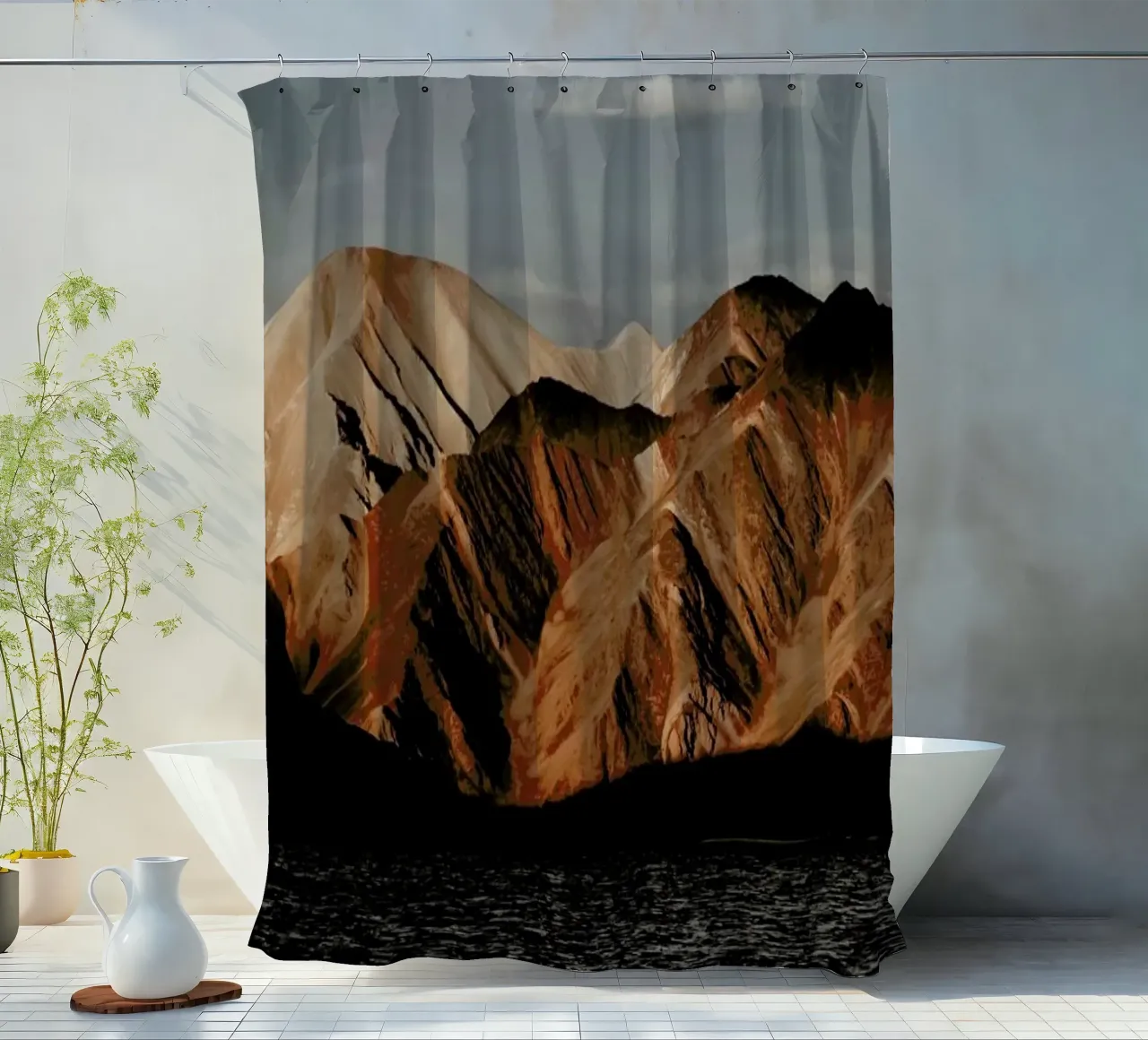 Mountain Elements douchegordijn van METROPOLIS