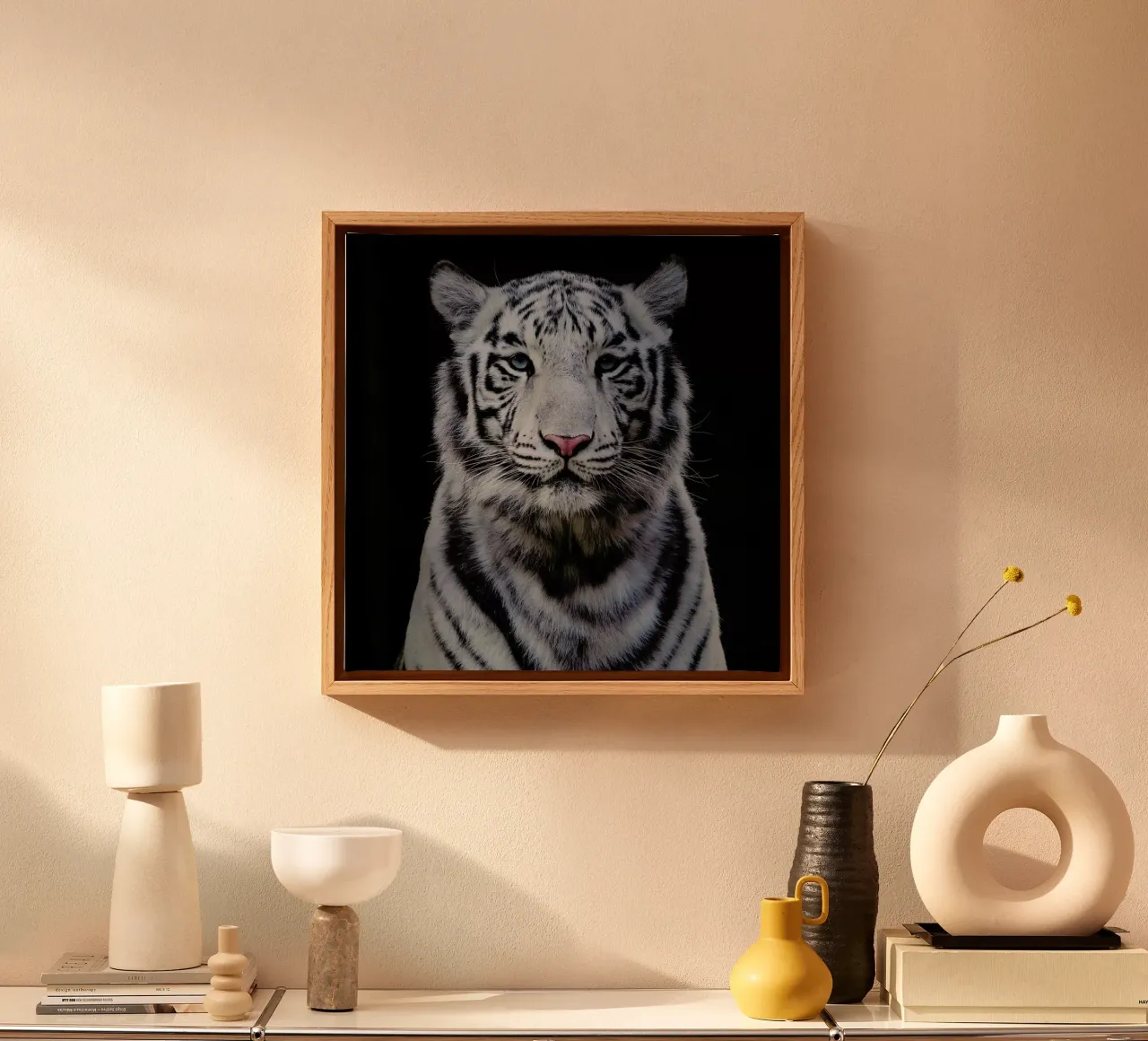 White Tiger canvas by Natural Kingdom