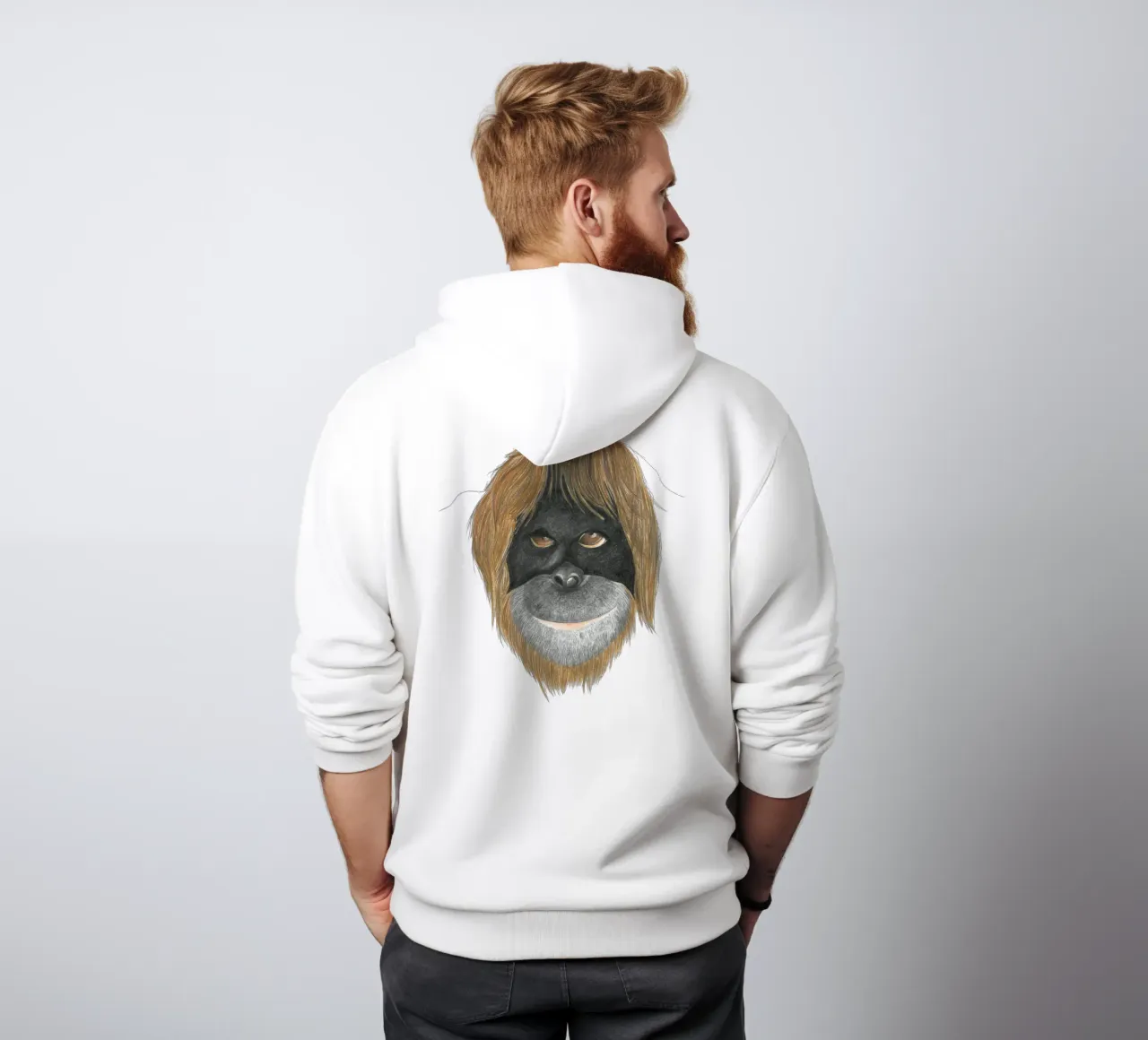 Orangutan felpa con cappuccio da PENCILS & TALES