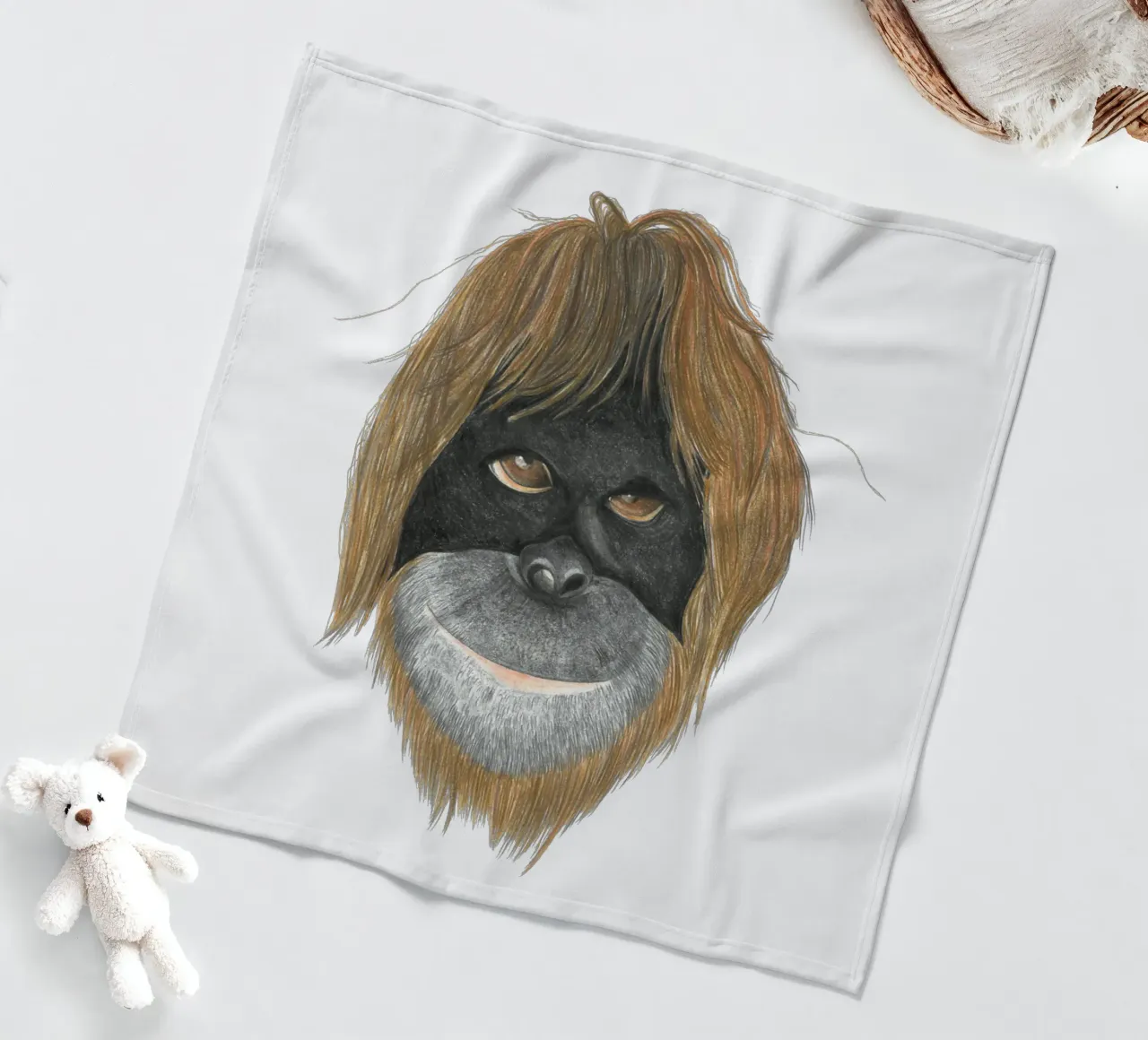 Orangutan coperta in pile da PENCILS & TALES