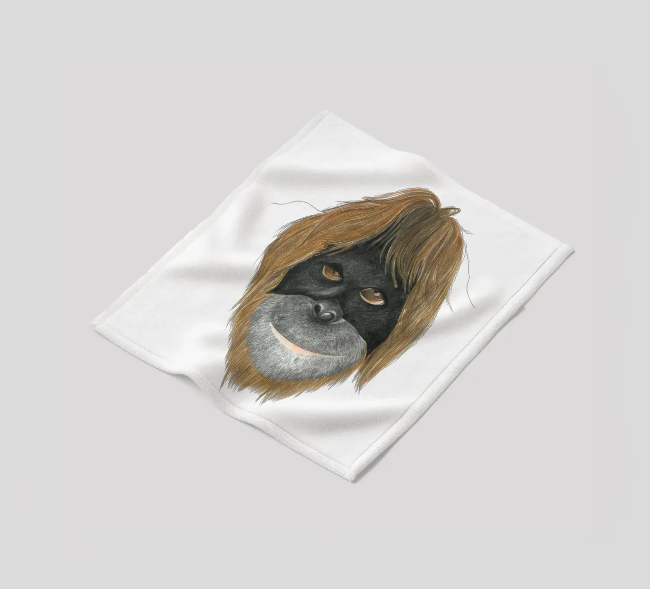 Orangutan coperta in pile da PENCILS & TALES