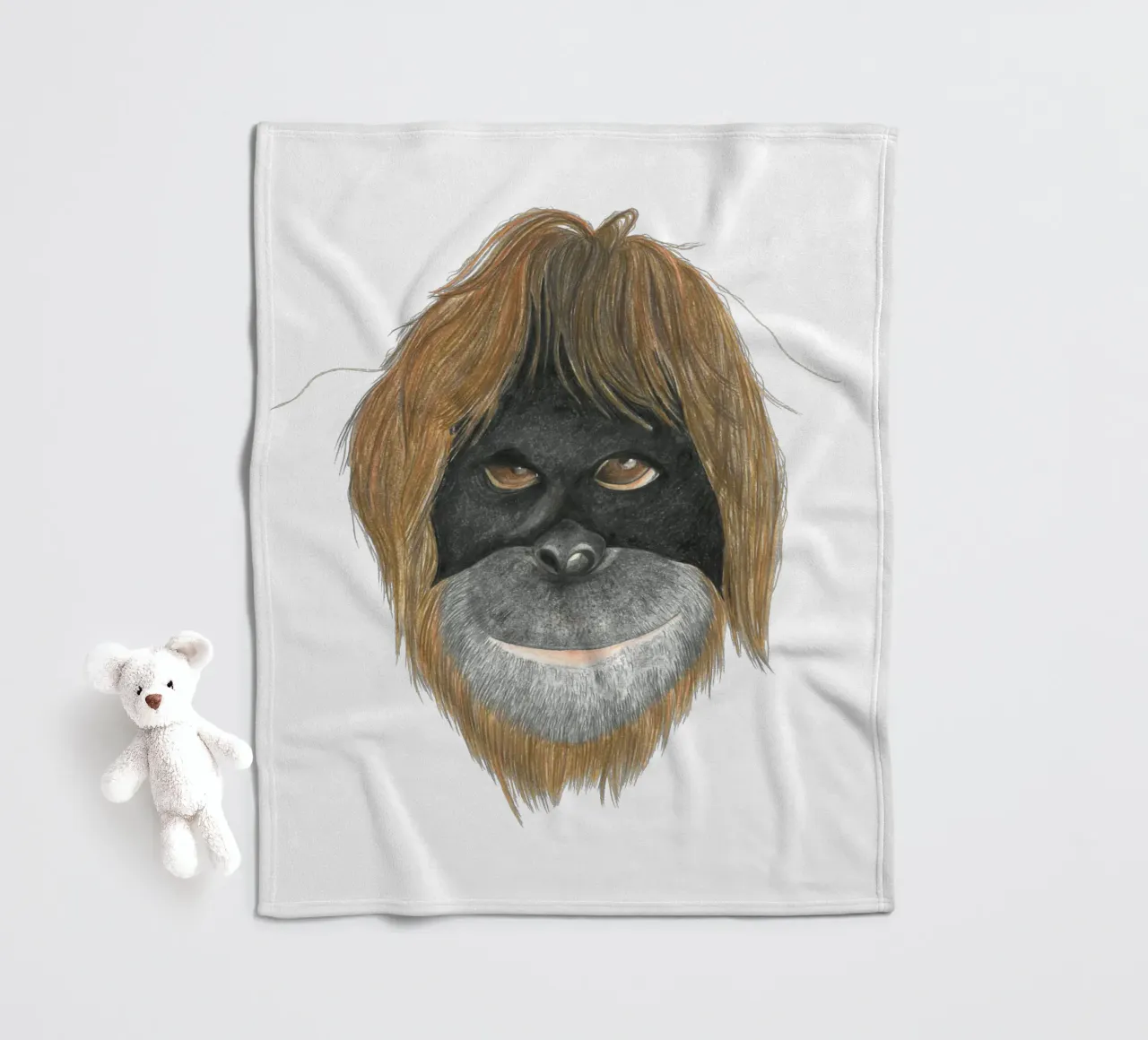 Orangutan coperta in pile da PENCILS & TALES