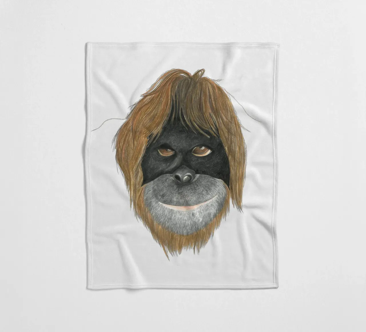 Orangutan coperta in pile da PENCILS & TALES