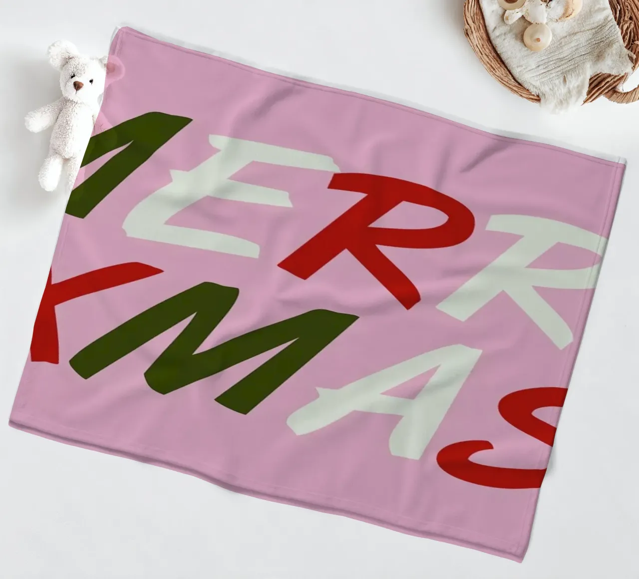 Merry Xmas coperta in pile da daylight design studio
