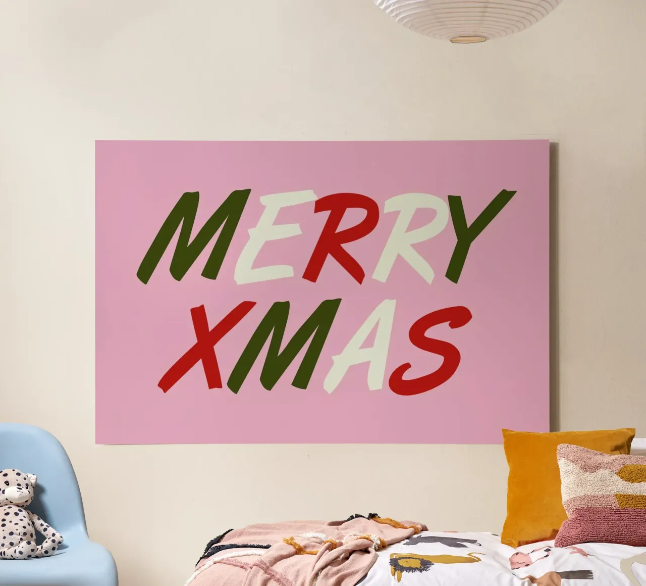 Merry Xmas canvas by daylight design studio