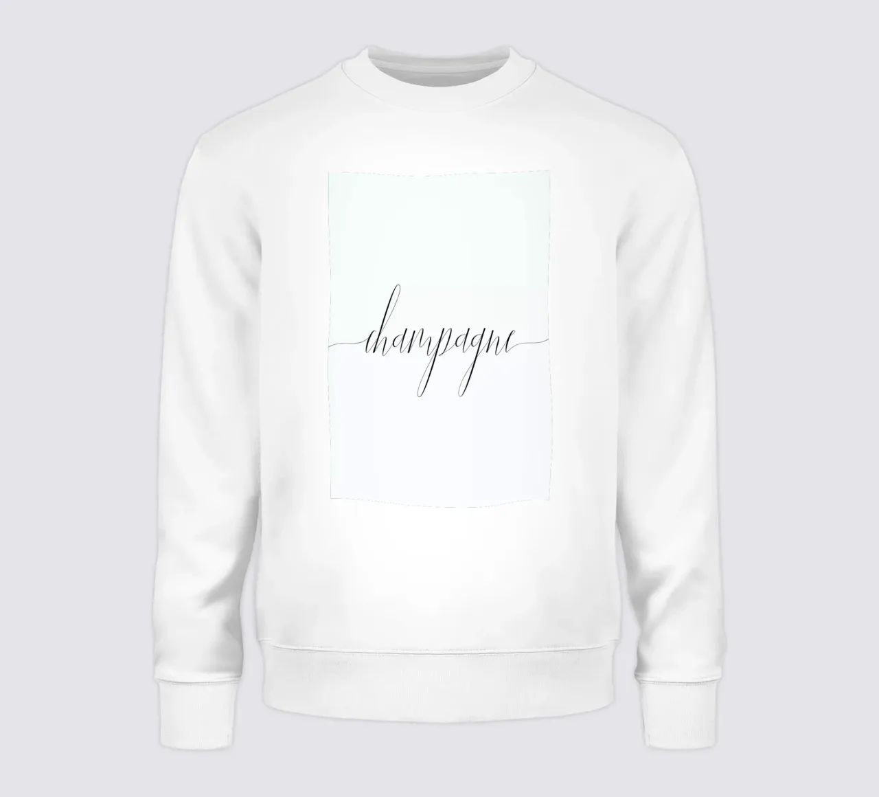 Champagne felpa da typed
