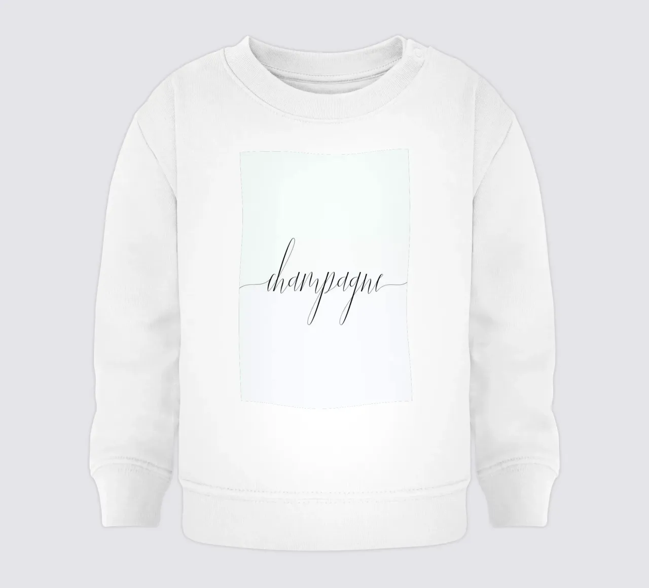 Champagne felpa neonato da typed
