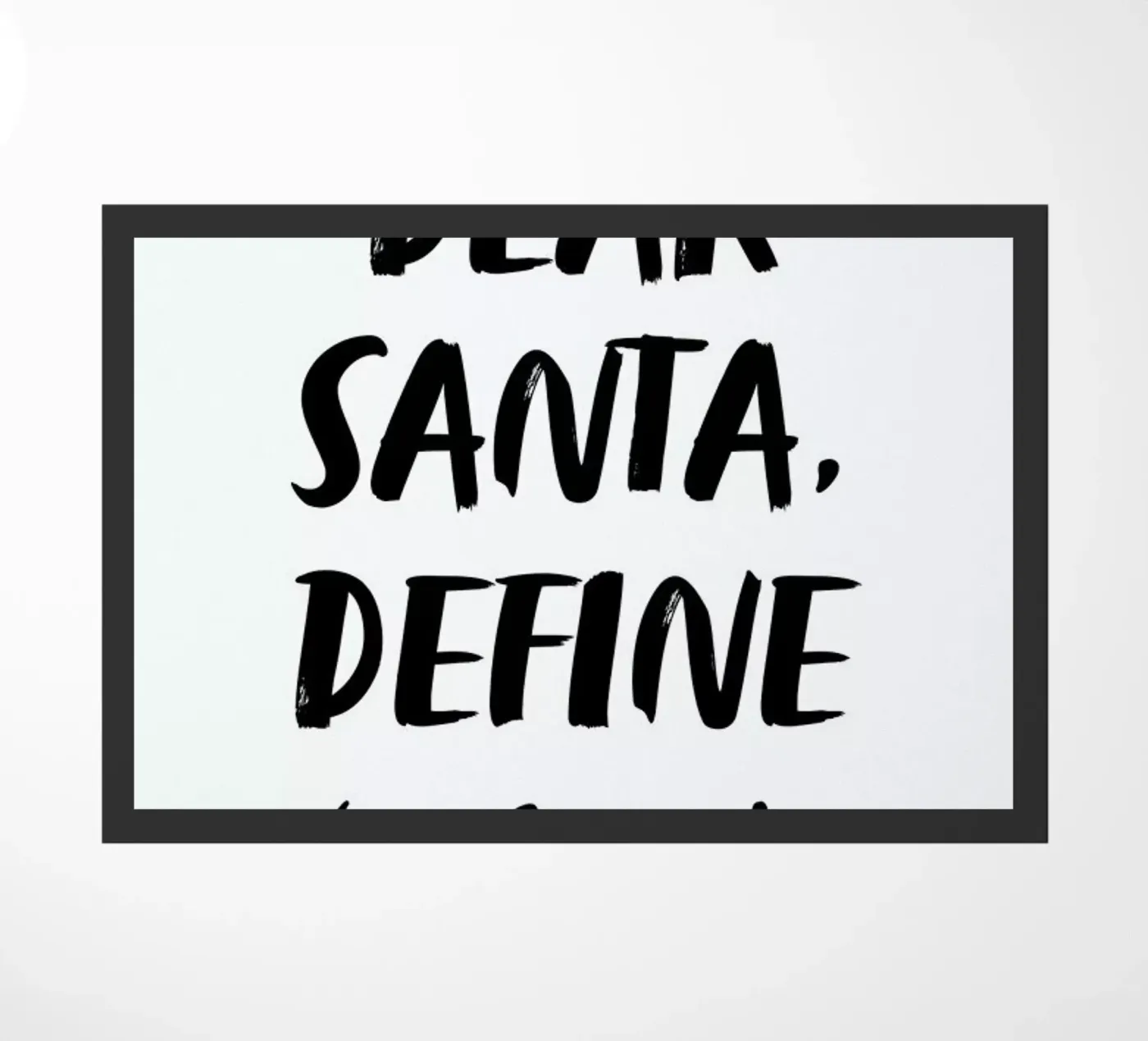 Dear Santa deurmat van daylight design studio