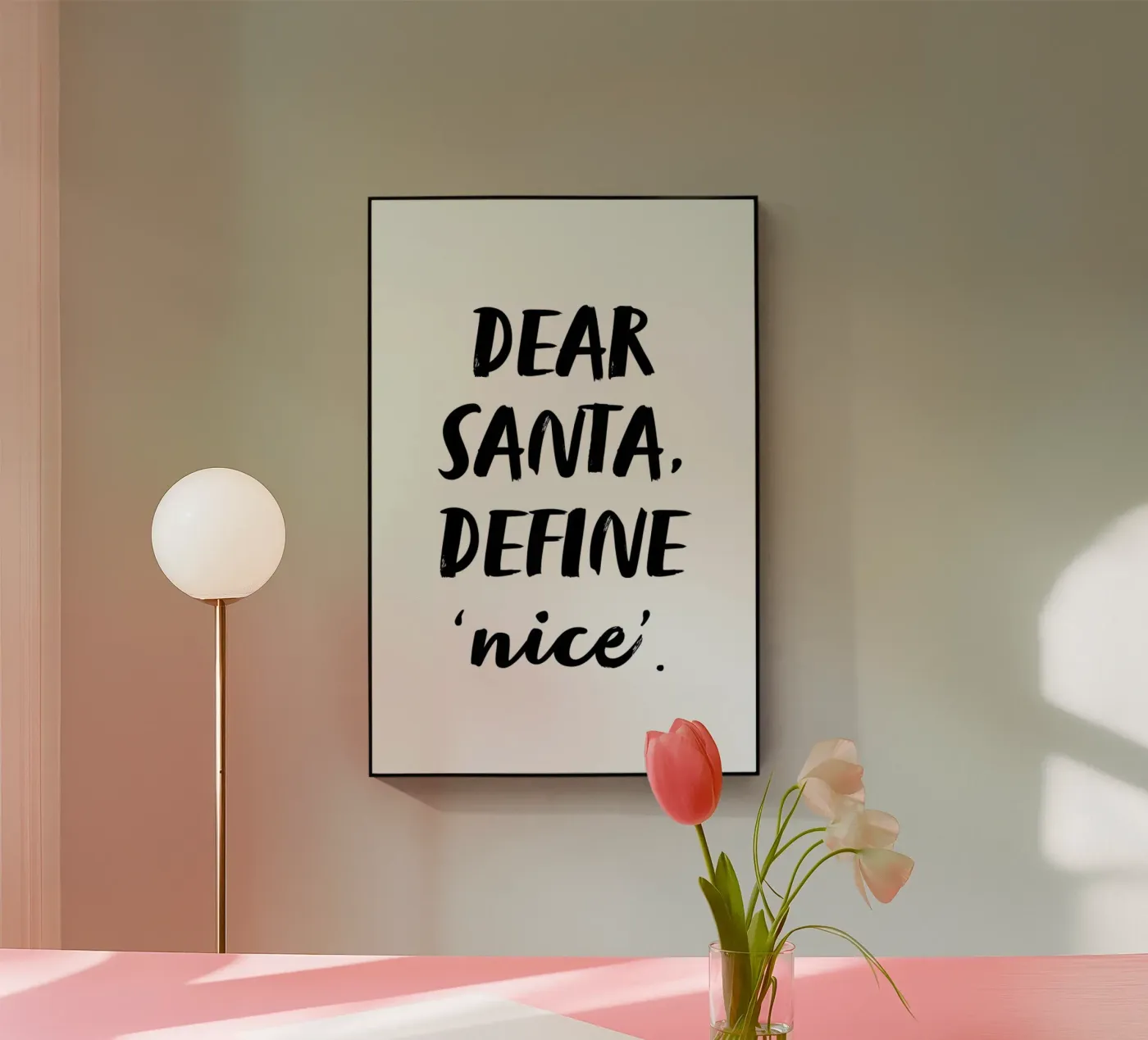 Dear Santa plexiglass da daylight design studio