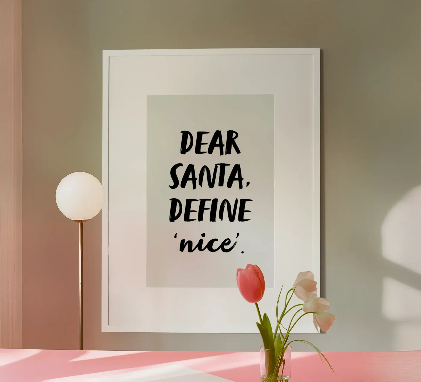 Dear Santa poster by daylight design studio