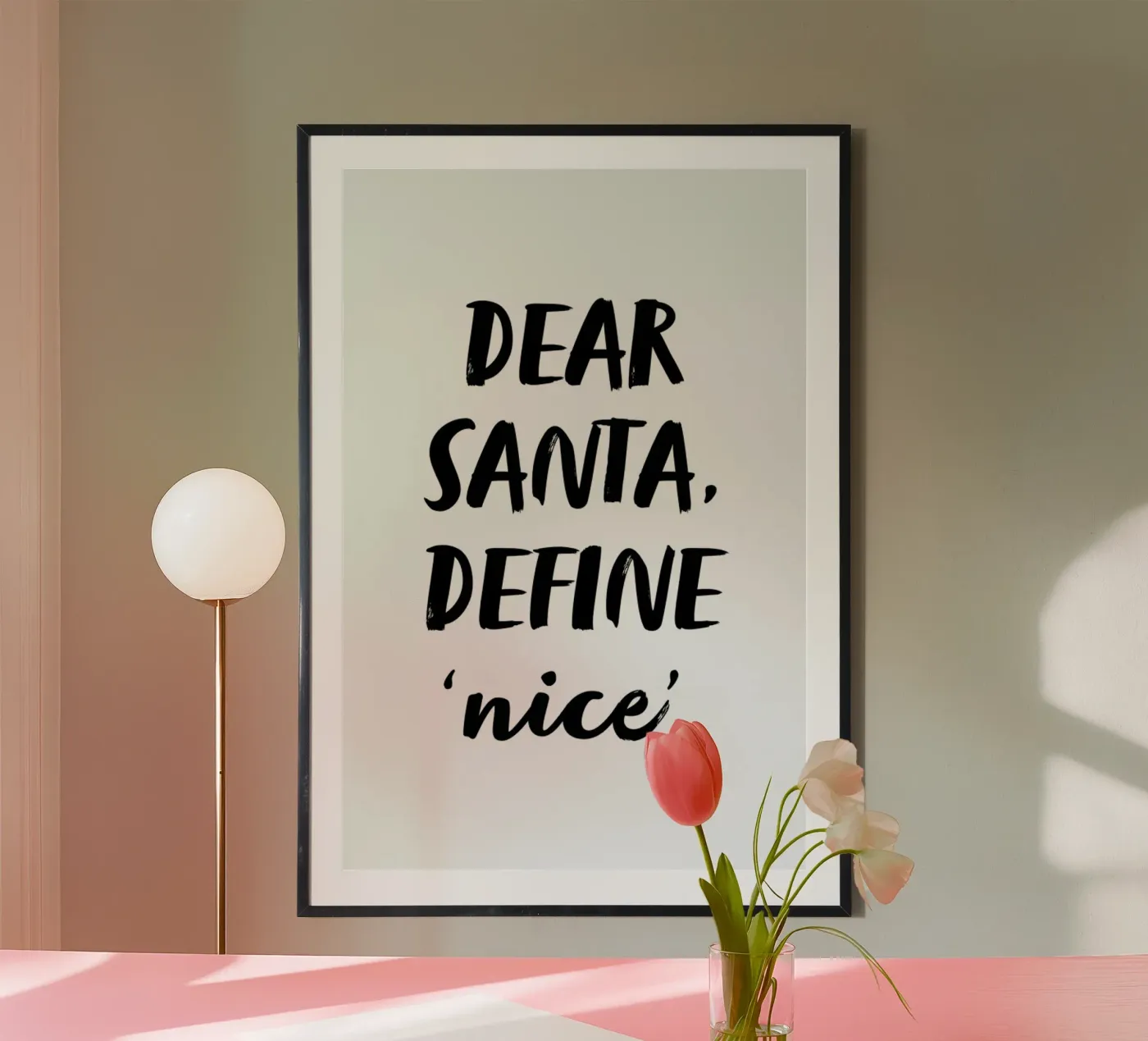 Dear Santa poster by daylight design studio