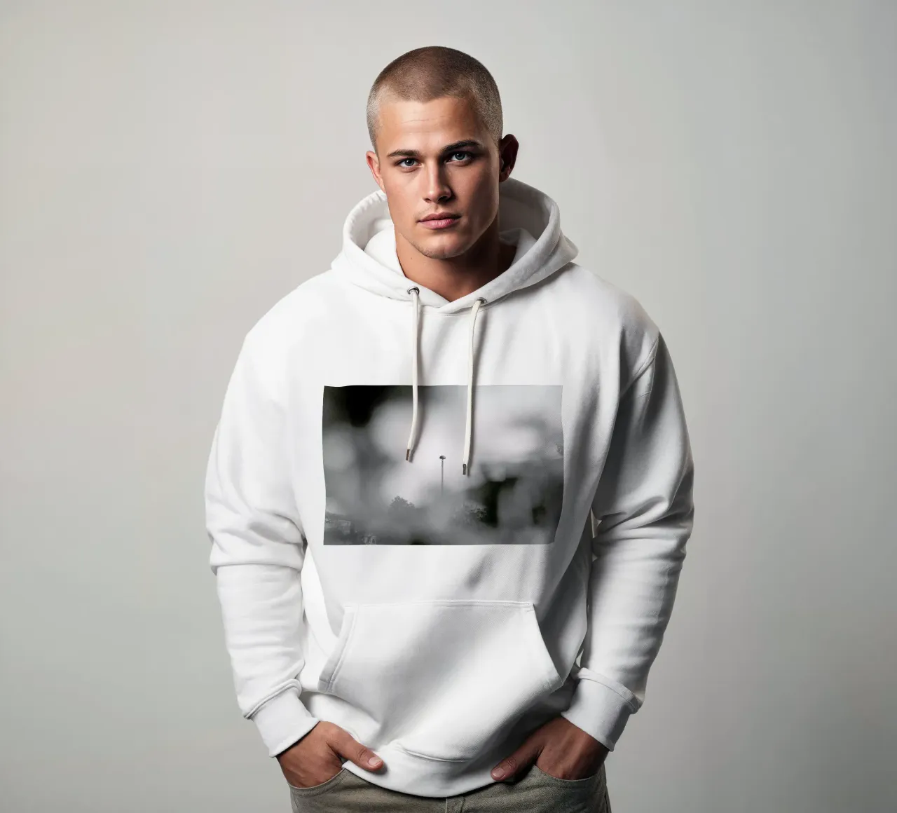 Blurred View felpa con cappuccio da Nur Mut