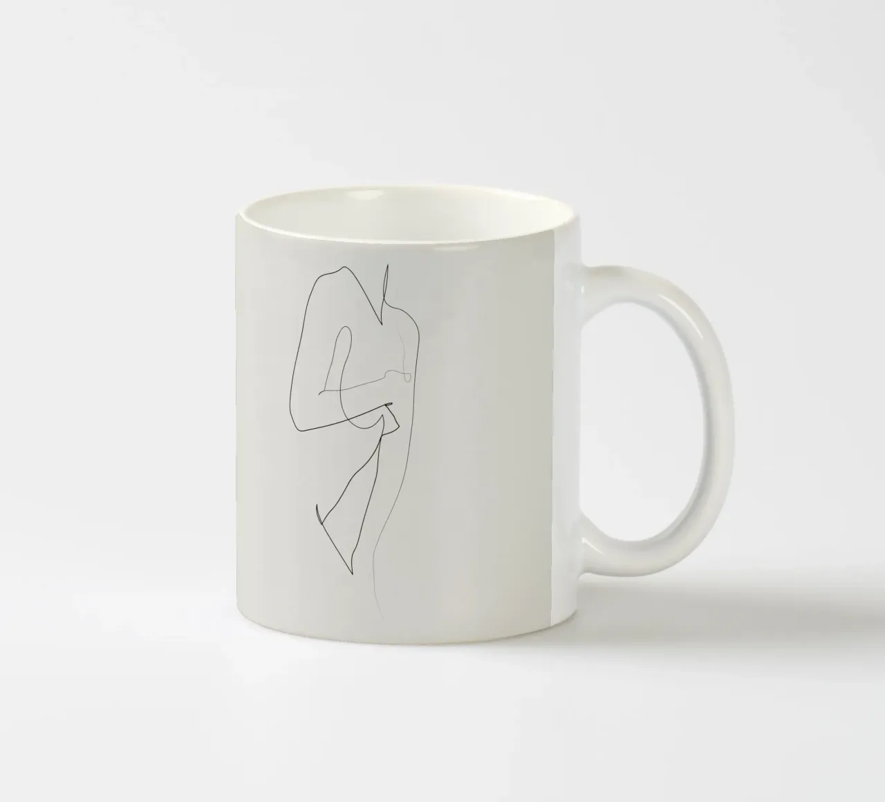 Sotto la curva - Linea nuda - A2510 tazza in ceramica da Addillum