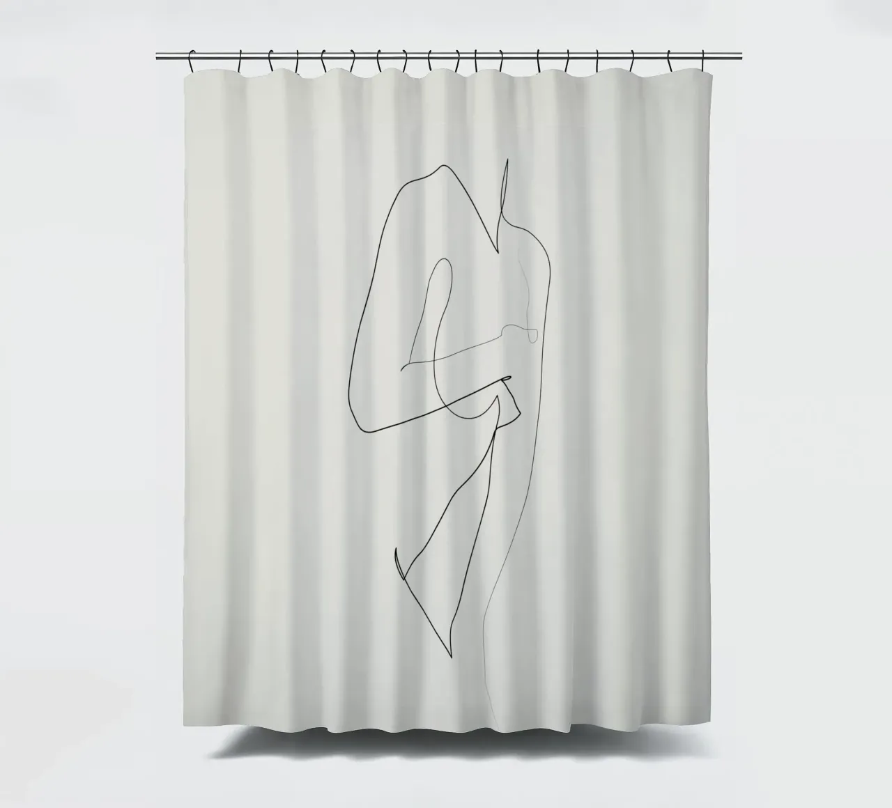 Sotto la curva - Linea nuda - A2510 tenda da doccia da Addillum