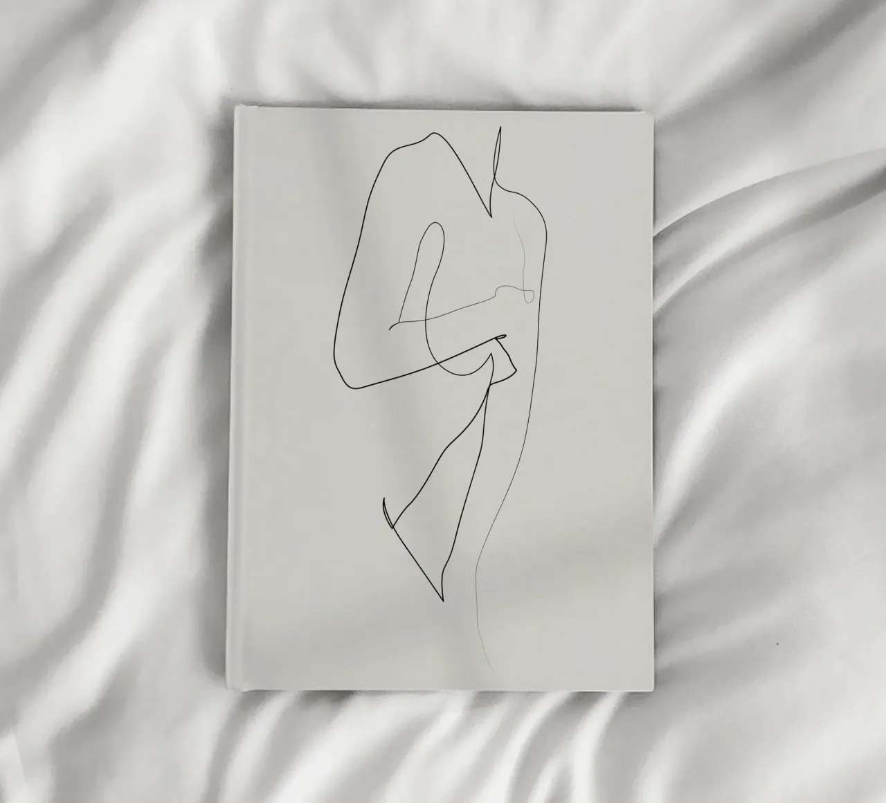 Beneath the Curve - Line nude - A2510 notebook by Addillum
