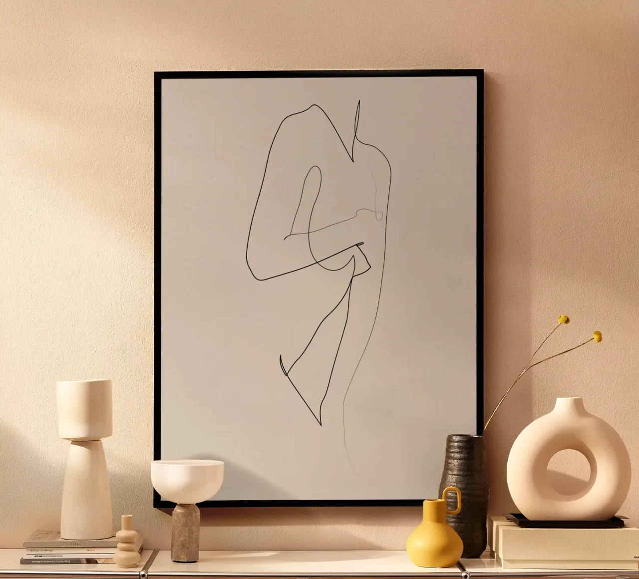 Sotto la curva - Linea nuda - A2510 poster da Addillum