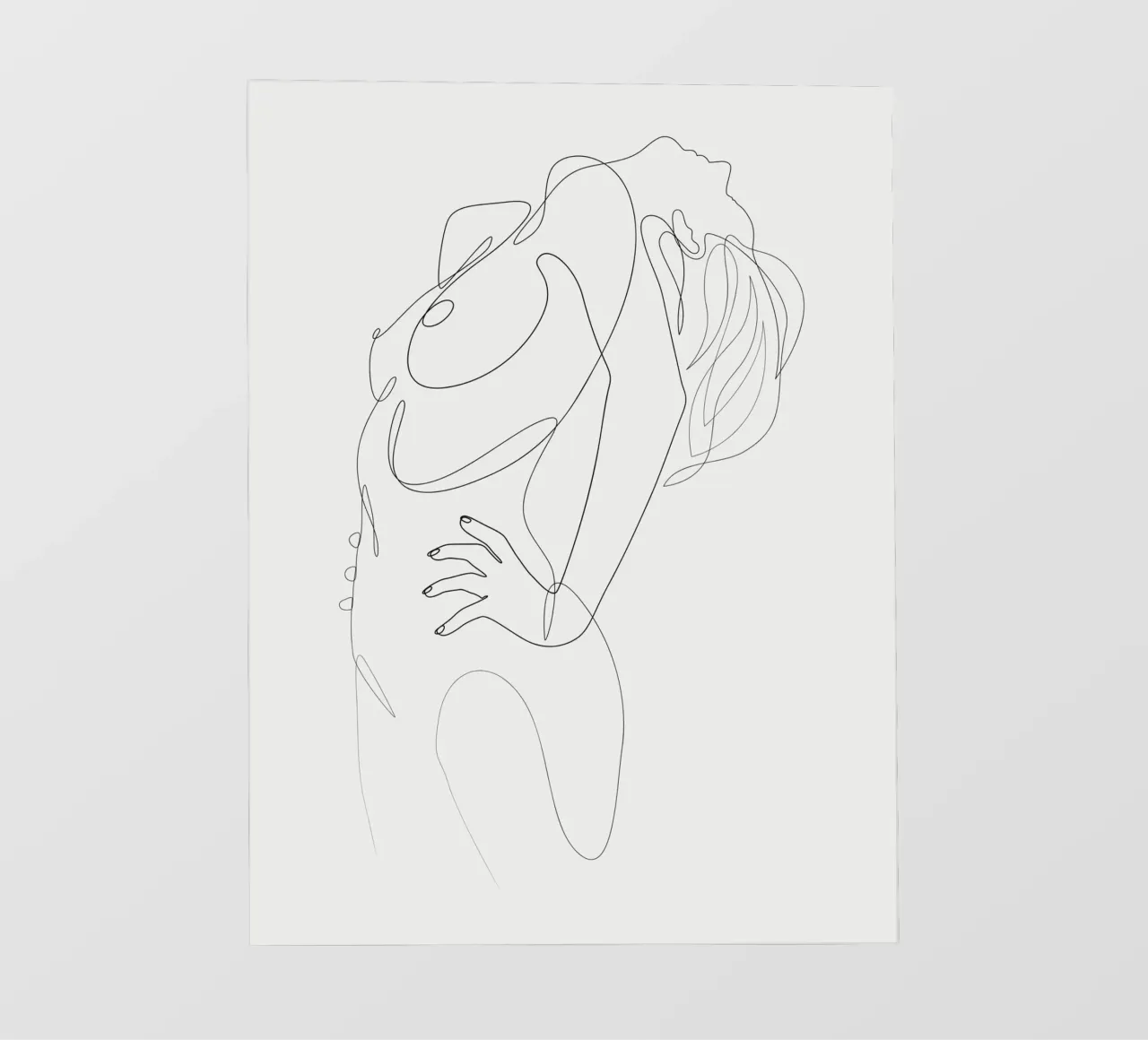 Linea nuda - A2516 pellicola backlit da Addillum