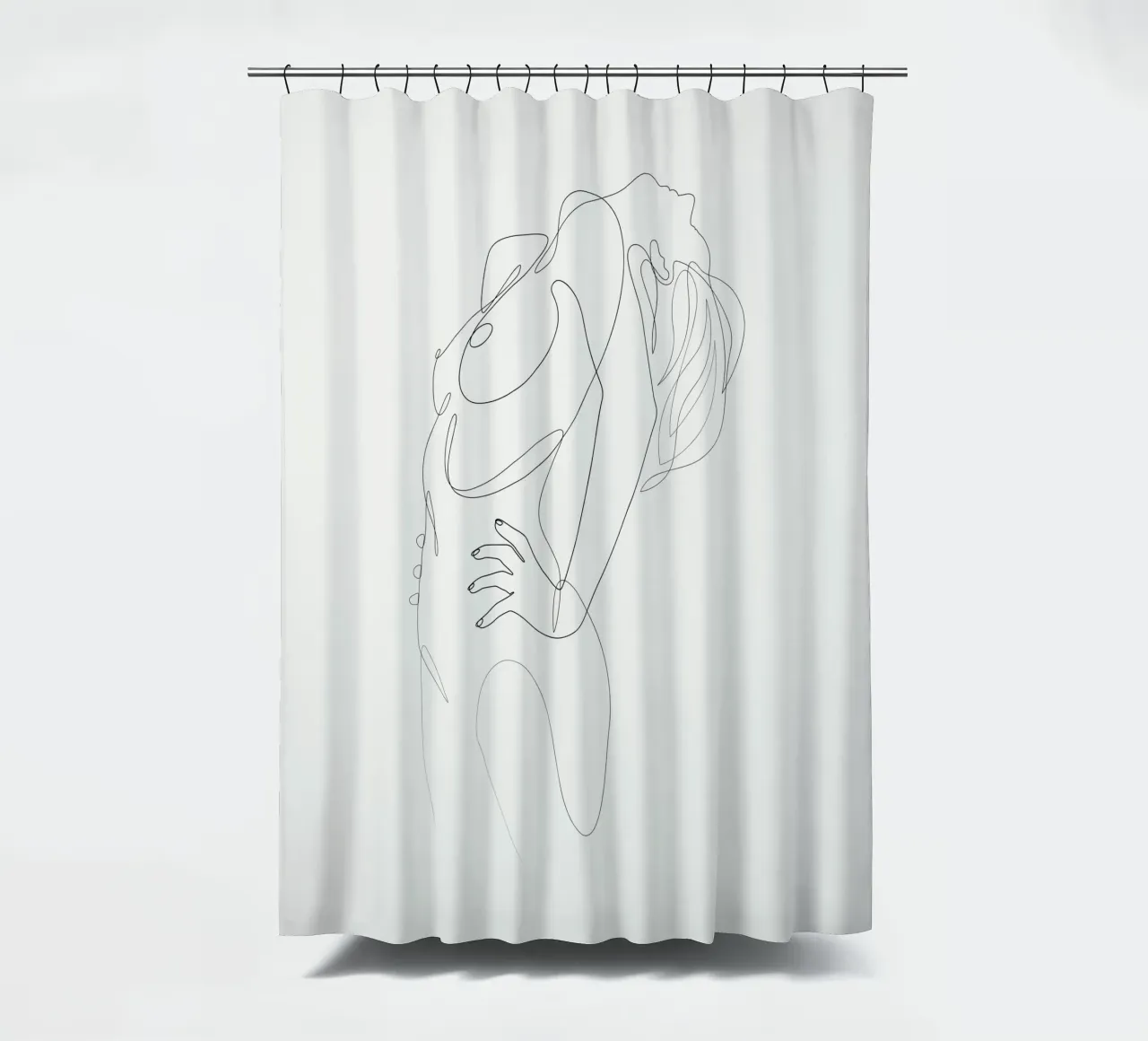 Linea nuda - A2516 tenda da doccia da Addillum