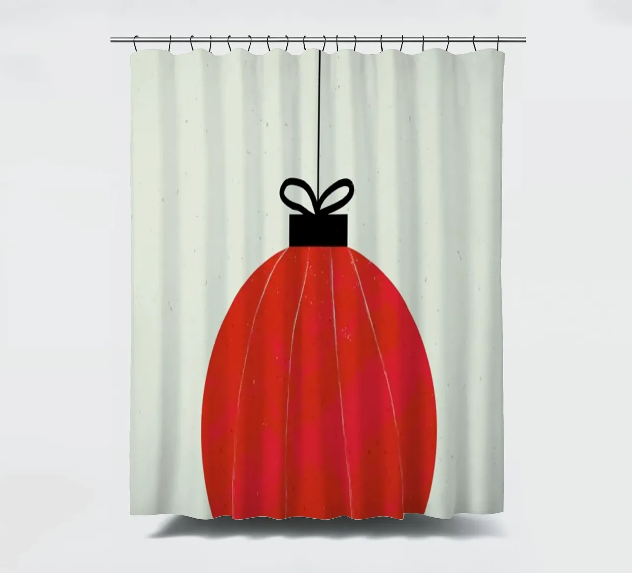 Christmas Bauble shower curtain by daylight design studio