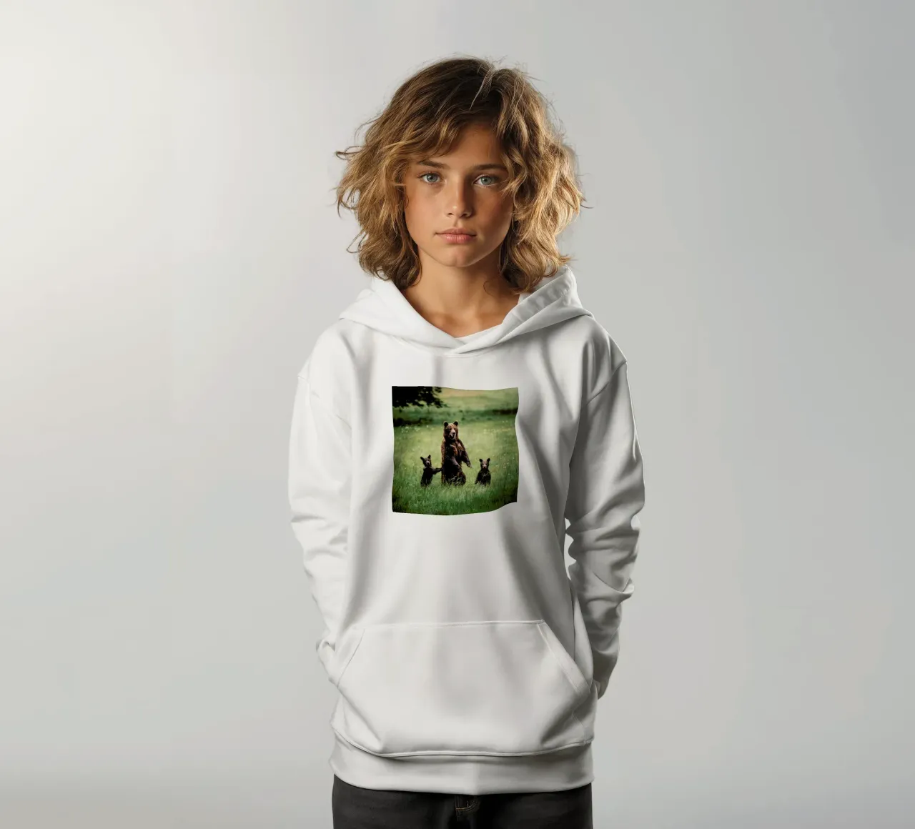 The Three Bears felpa bambino con cappuccio da Natural Kingdom