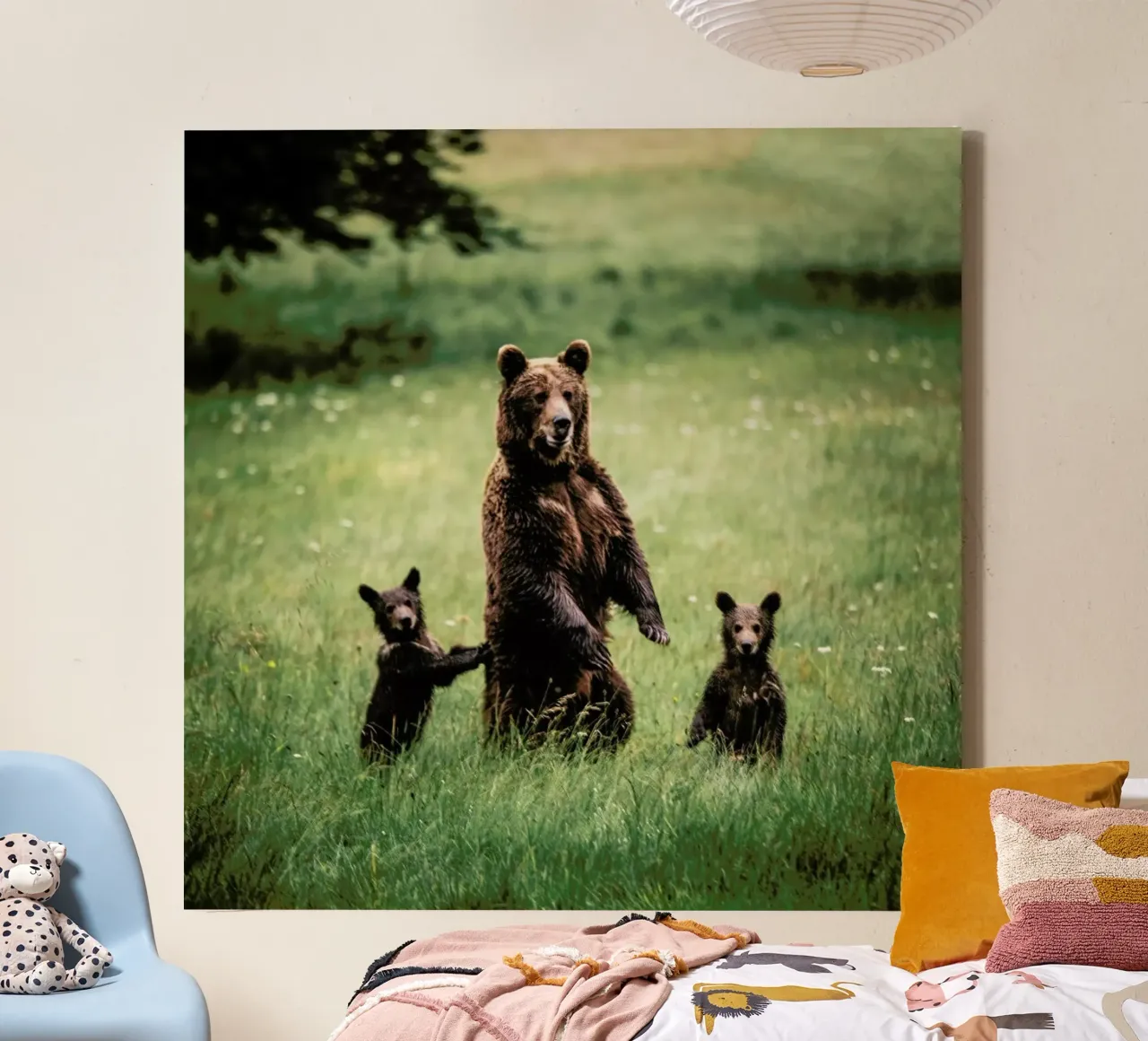 The Three Bears tela con Cornice a cassetta da Natural Kingdom