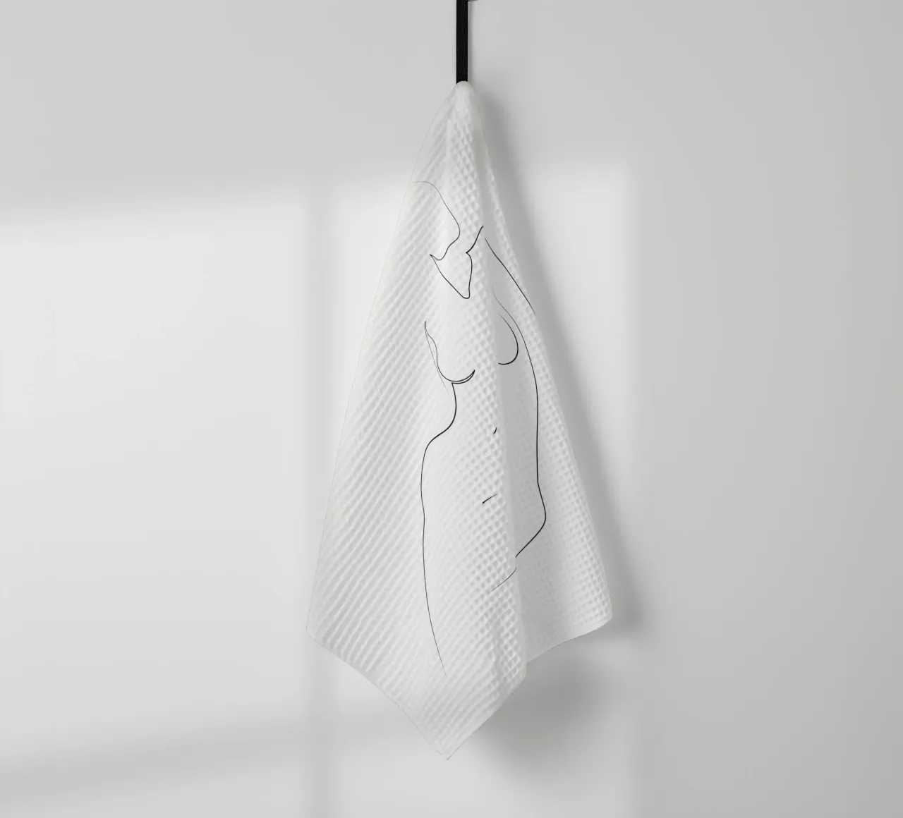 Linea nuda - A2517 canovaccio da cucina da Addillum