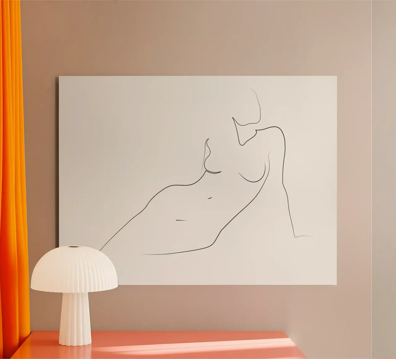 Linea nuda - A2517 alluminio dibond da Addillum