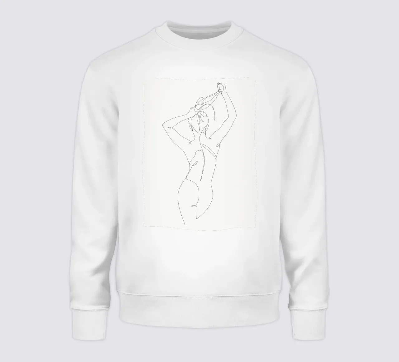 Alba - Una linea nuda - A2520 felpa da Addillum