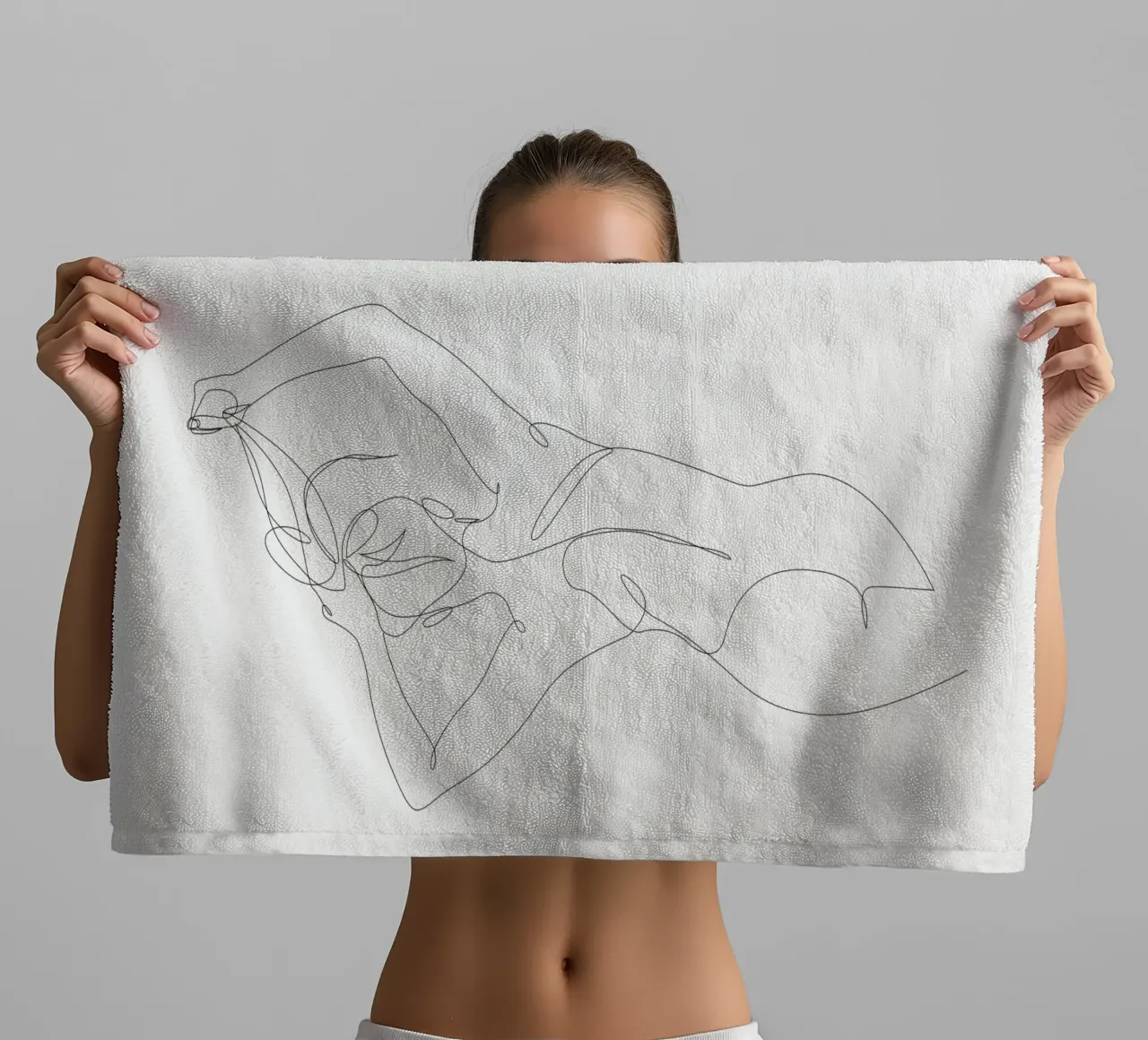 Alba - Una linea nuda - A2520 asciugamano da bagno da Addillum