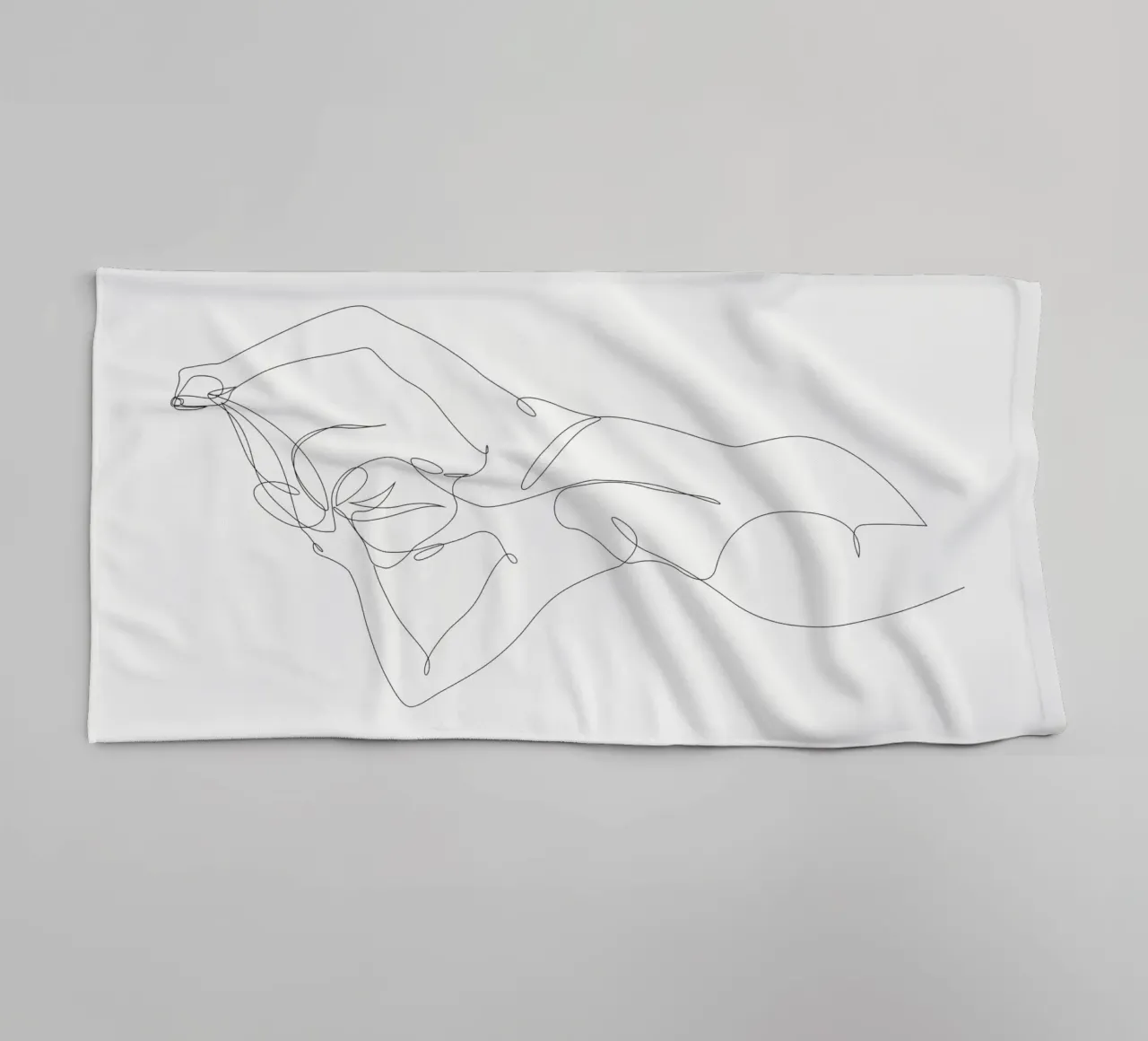 Alba - Una linea nuda - A2520 asciugamano da bagno da Addillum