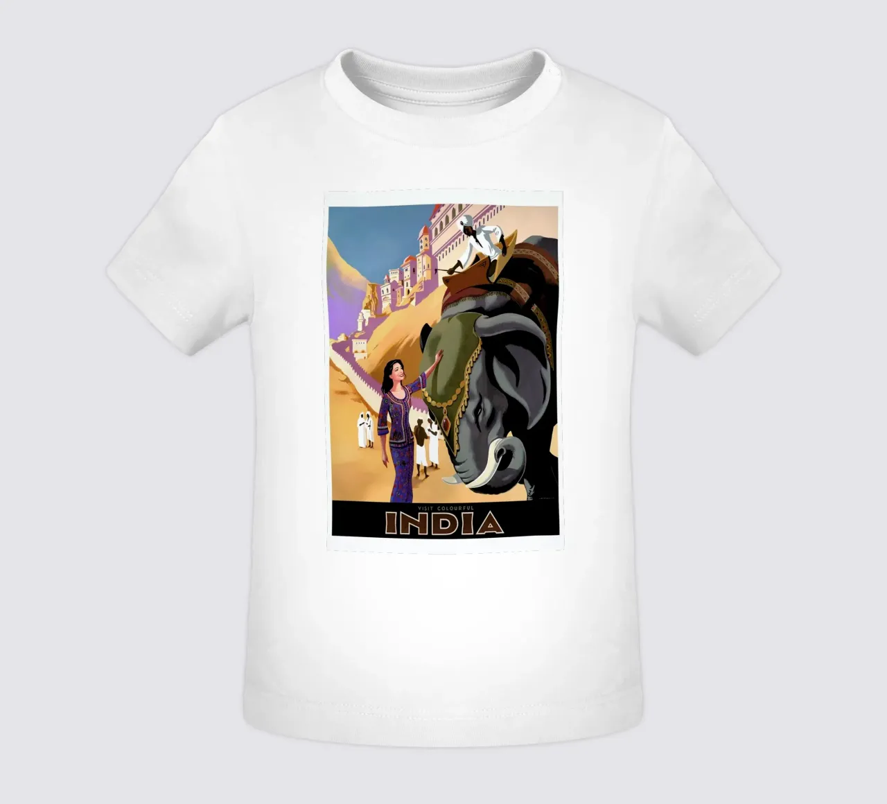 india1 baby t-shirt by Robert Livingston