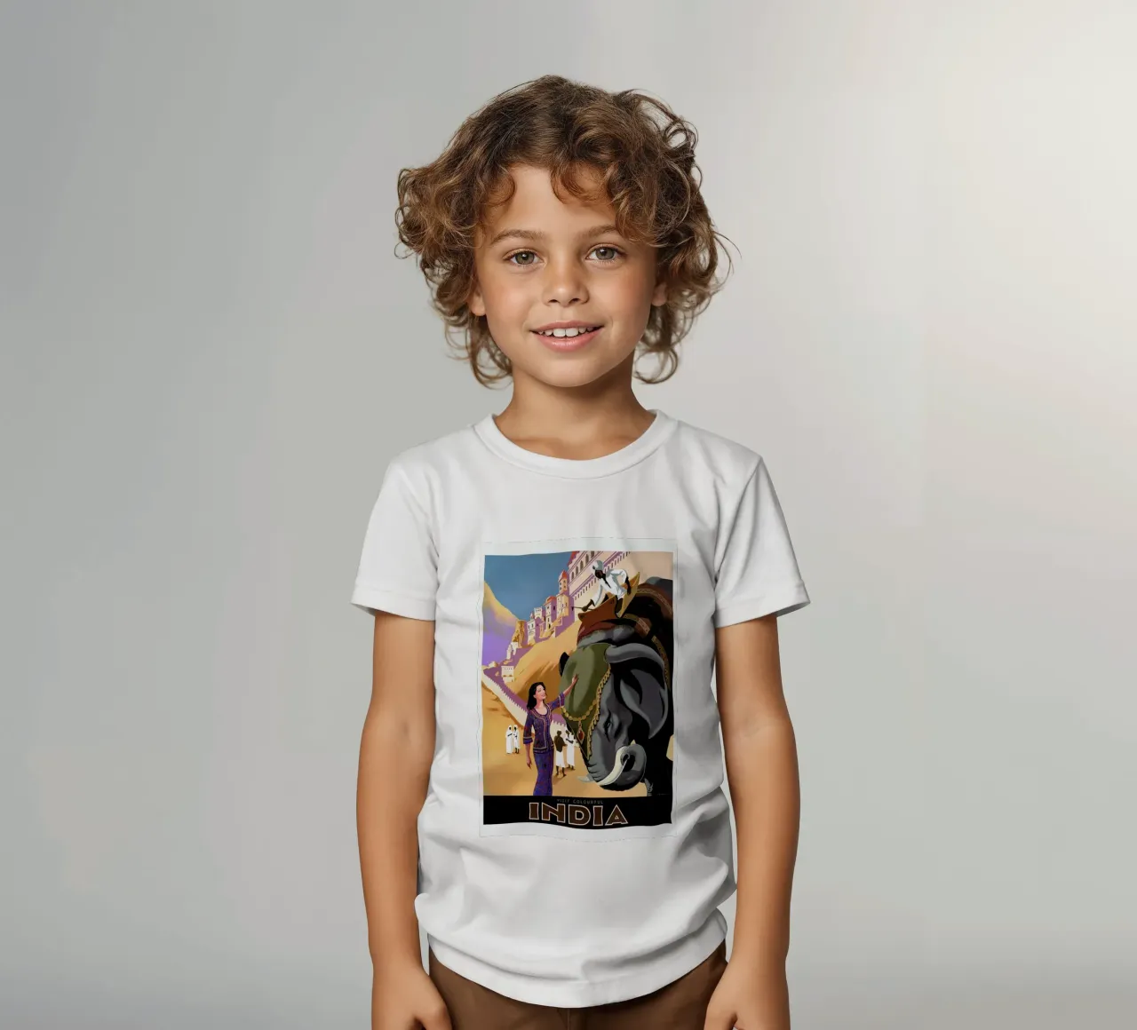 india1 kinder t-shirt van Robert Livingston