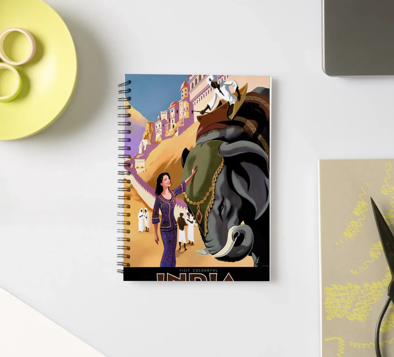 india1 spiral notebook by Robert Livingston