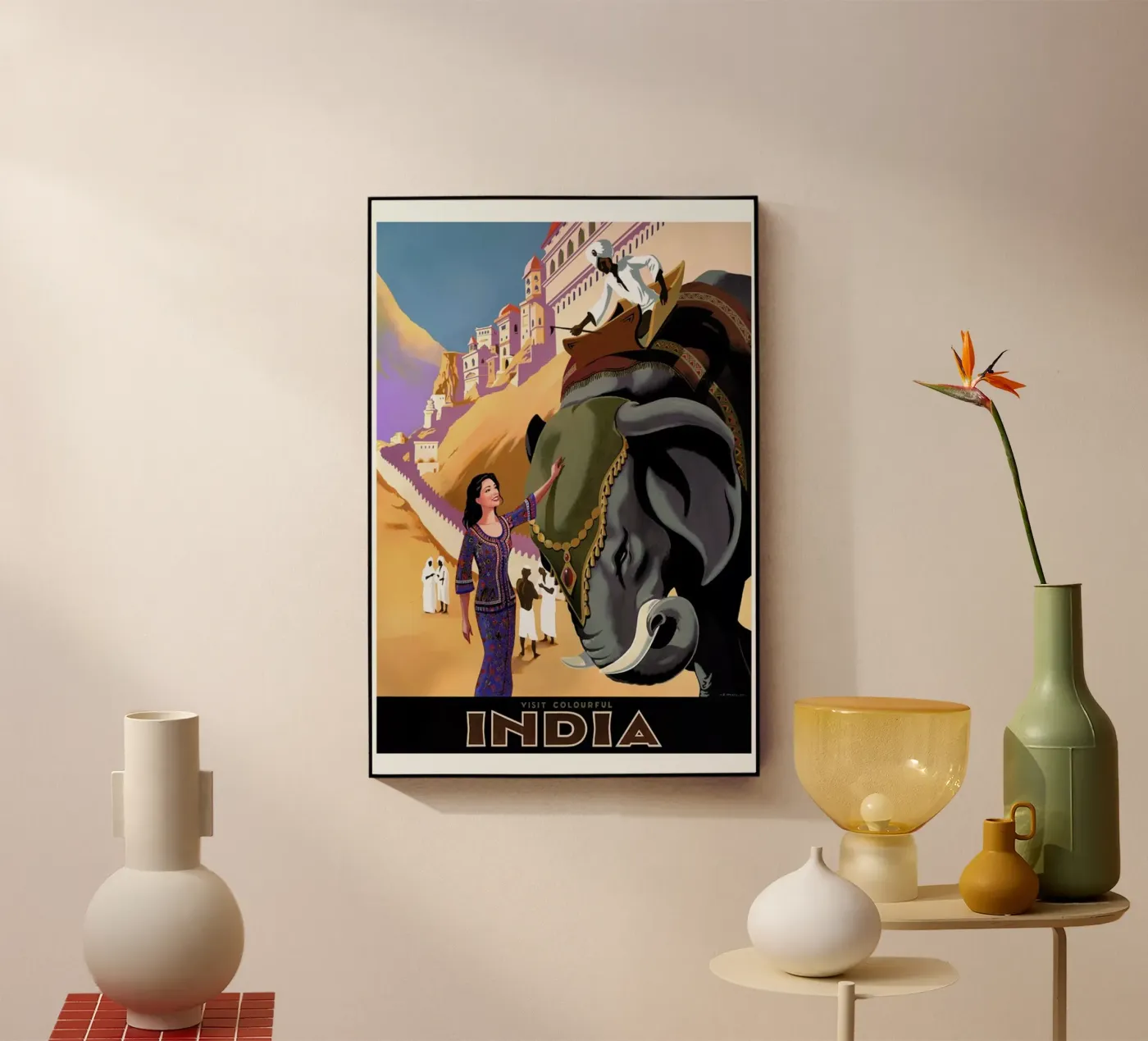 india1 acryl van Robert Livingston